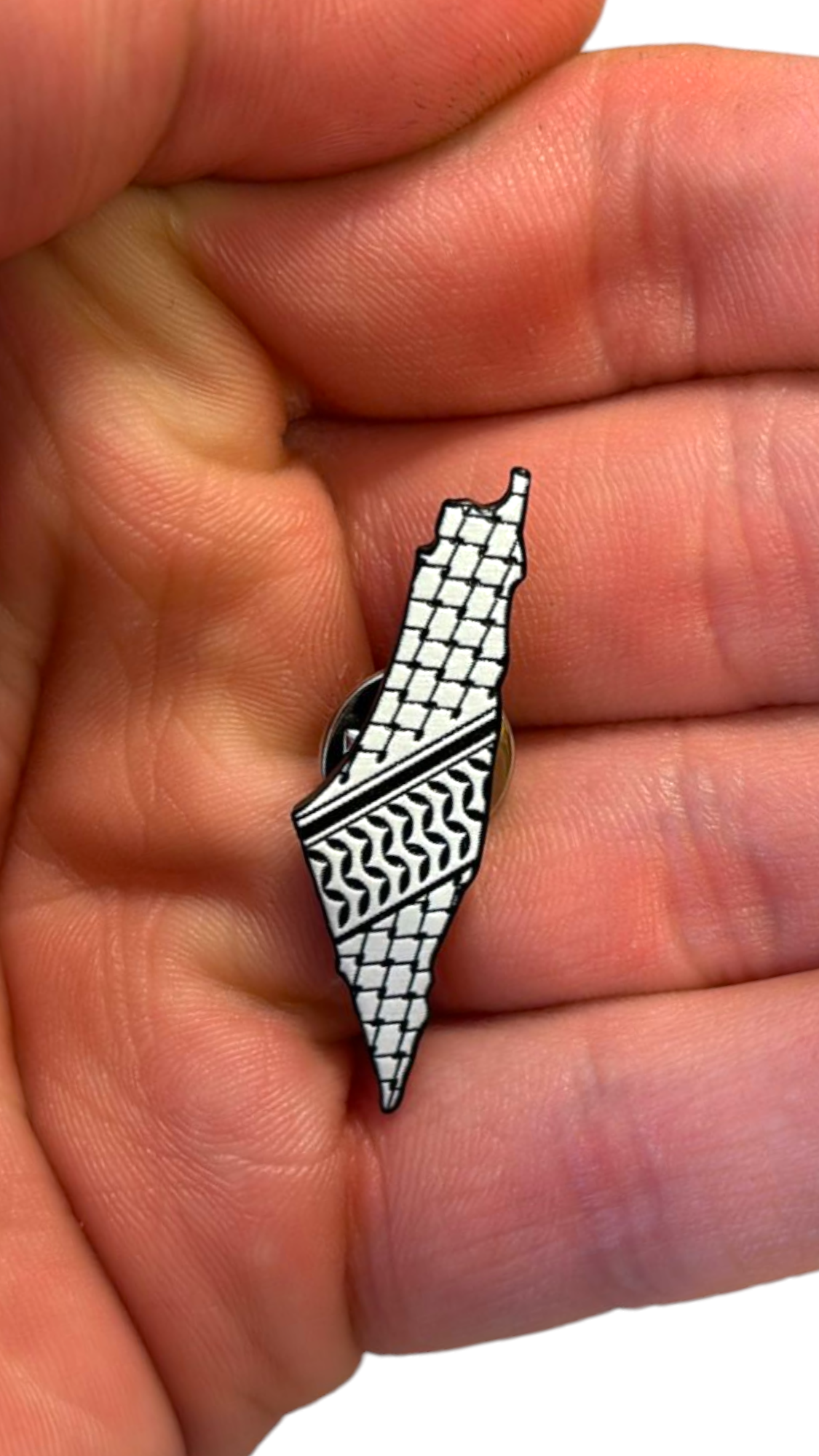 Palestinian Themed Pins / Lapels Stainless Steel Keffiyeh Handala Palestine Flag Pin