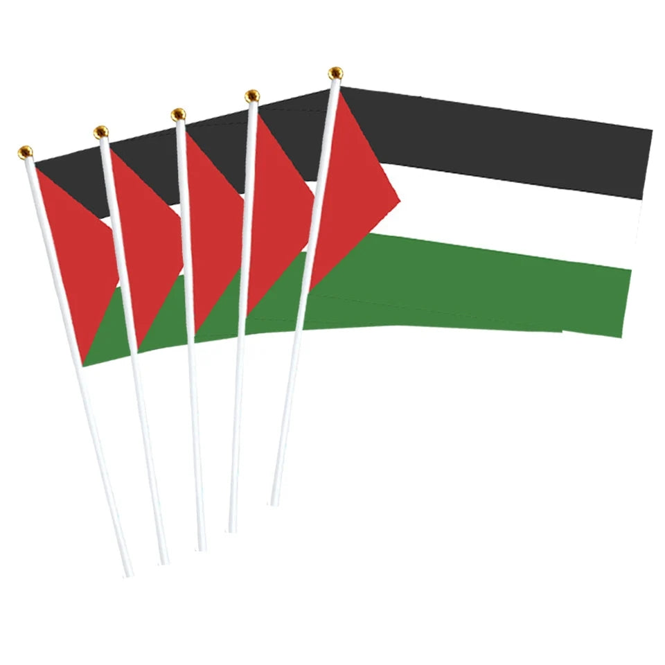 Small Palestine Flag 5 or 10 pack  14x21cm (5.5x8.3in) Handheld - Habibi Heritage