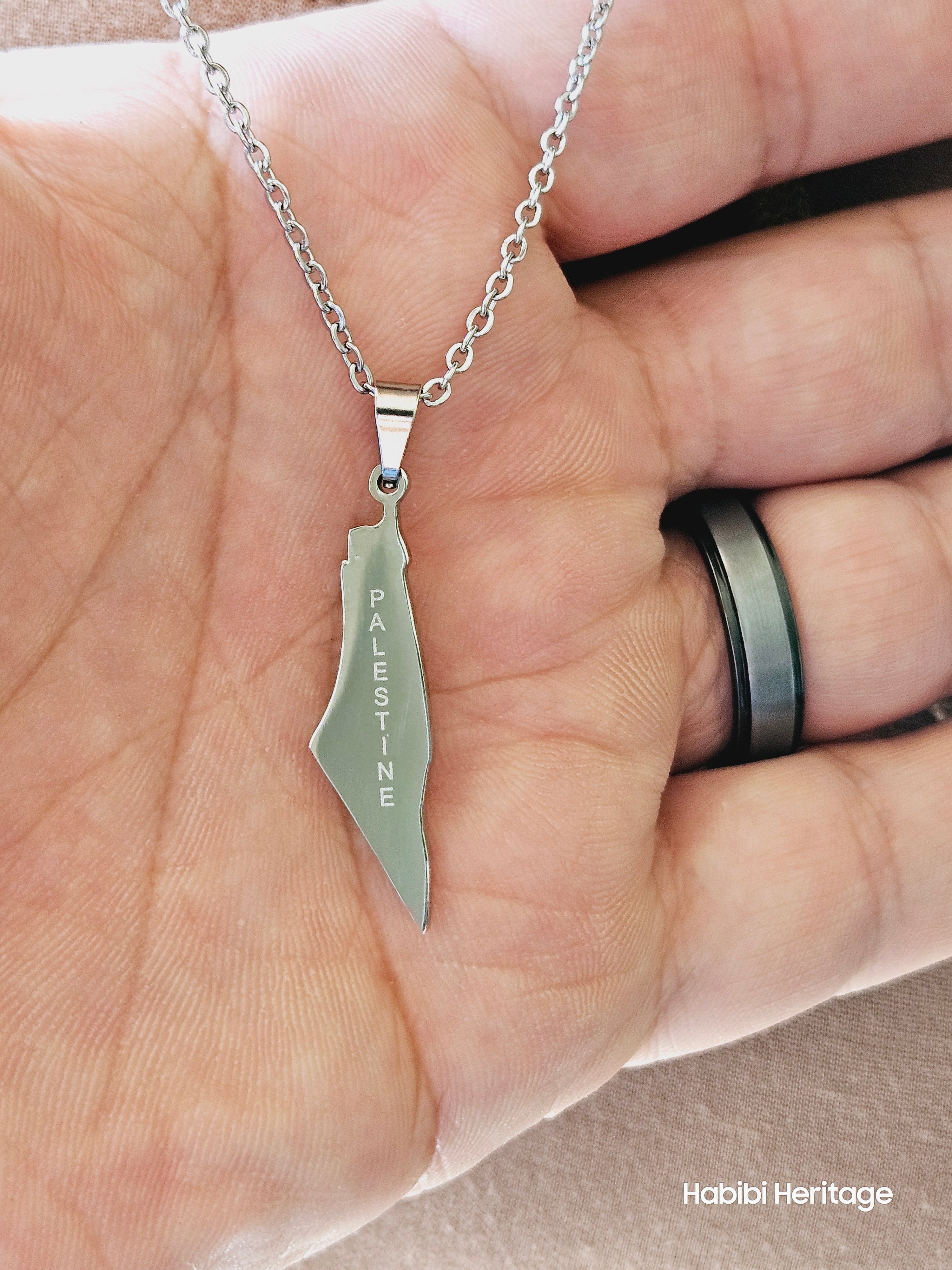 Palestine Necklace - Habibi Heritage