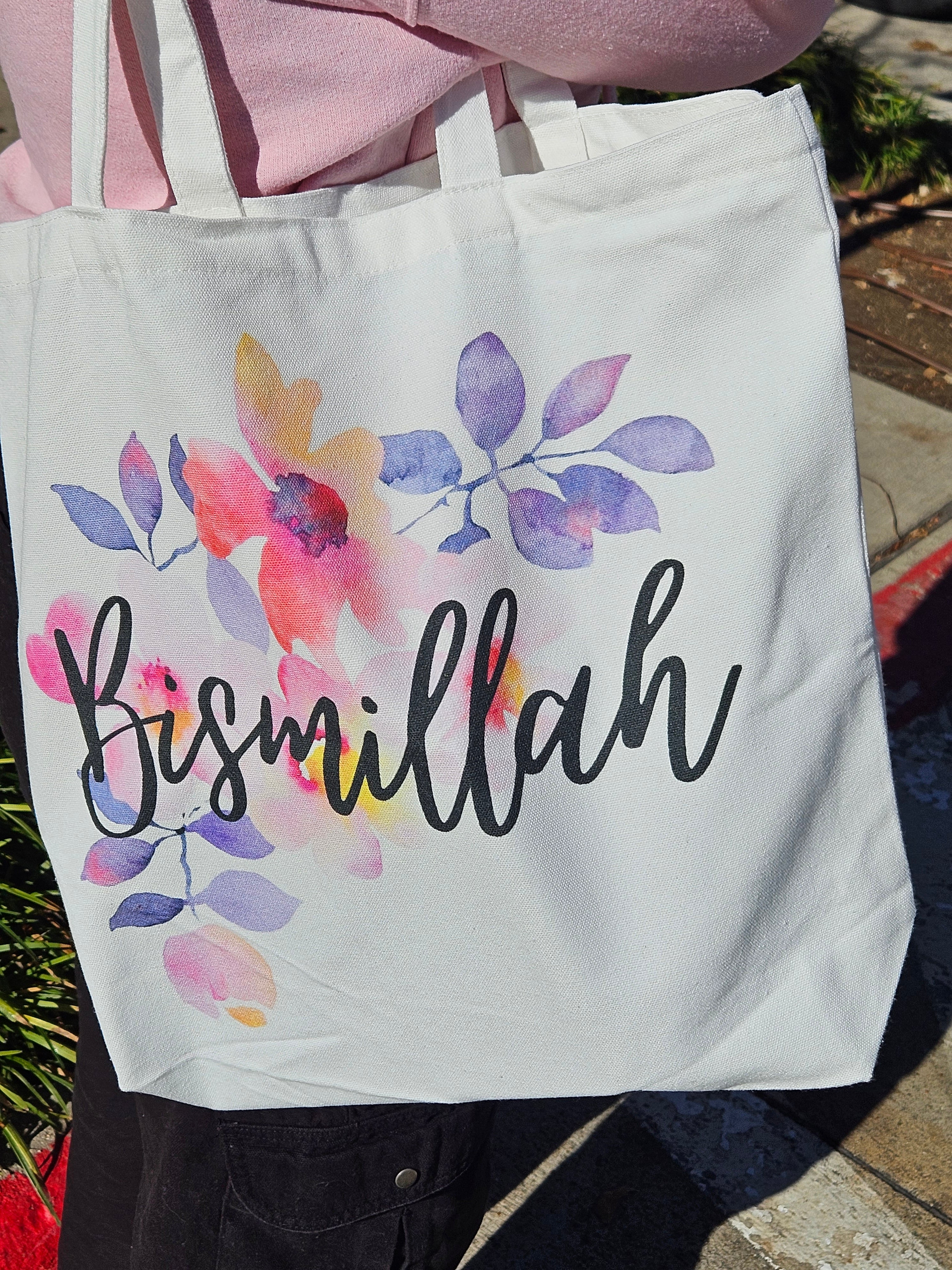 Bismillah Canvas Tote Bag - Habibi Heritage