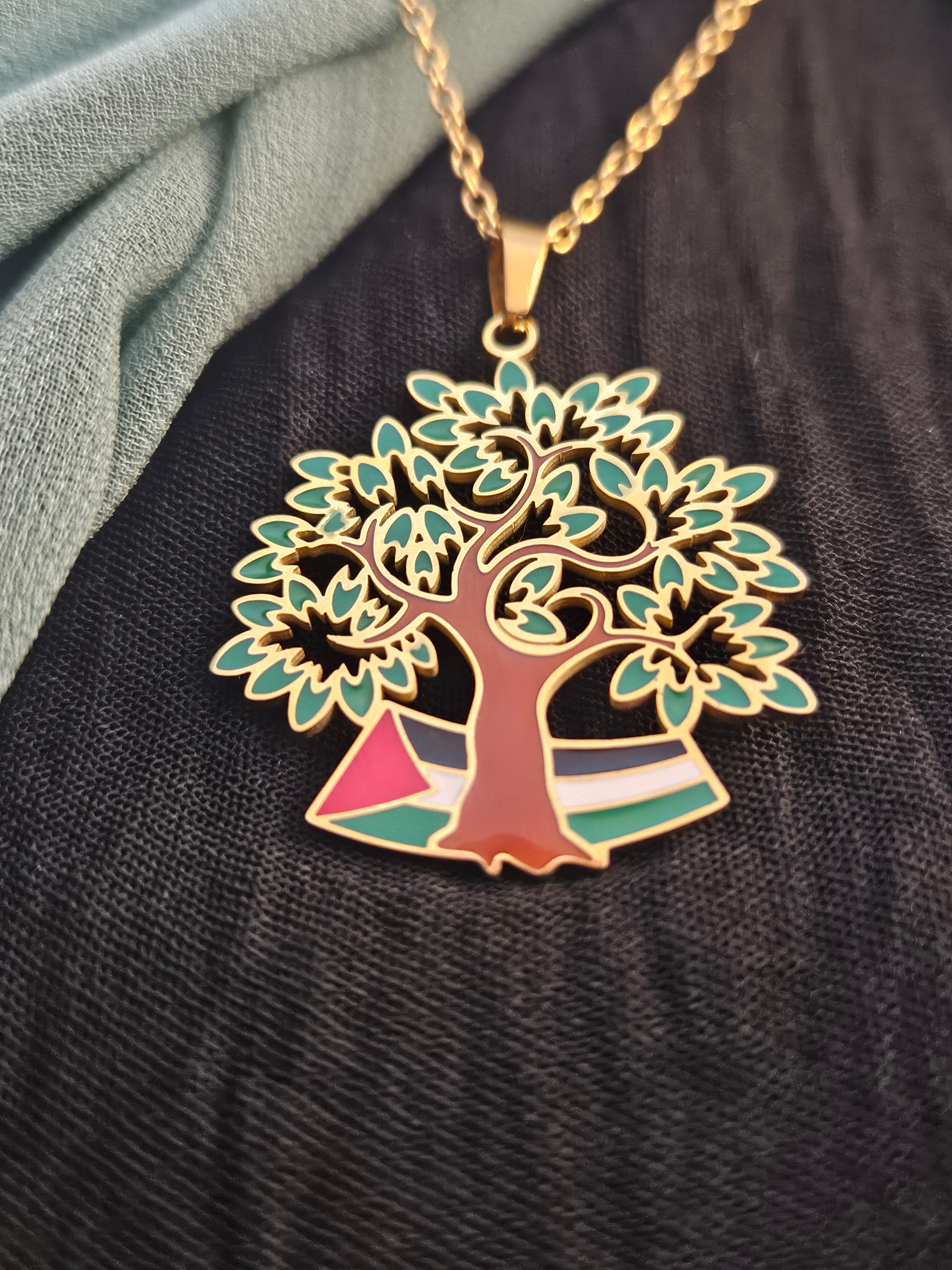 Palestine Olive Tree Necklace