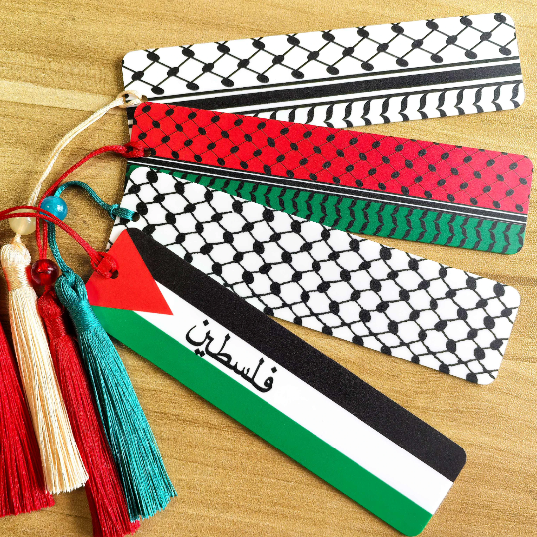 Palestinian Bookmark - Ceramic Palestine and keffiyeh Bookmarkers - 4 Options