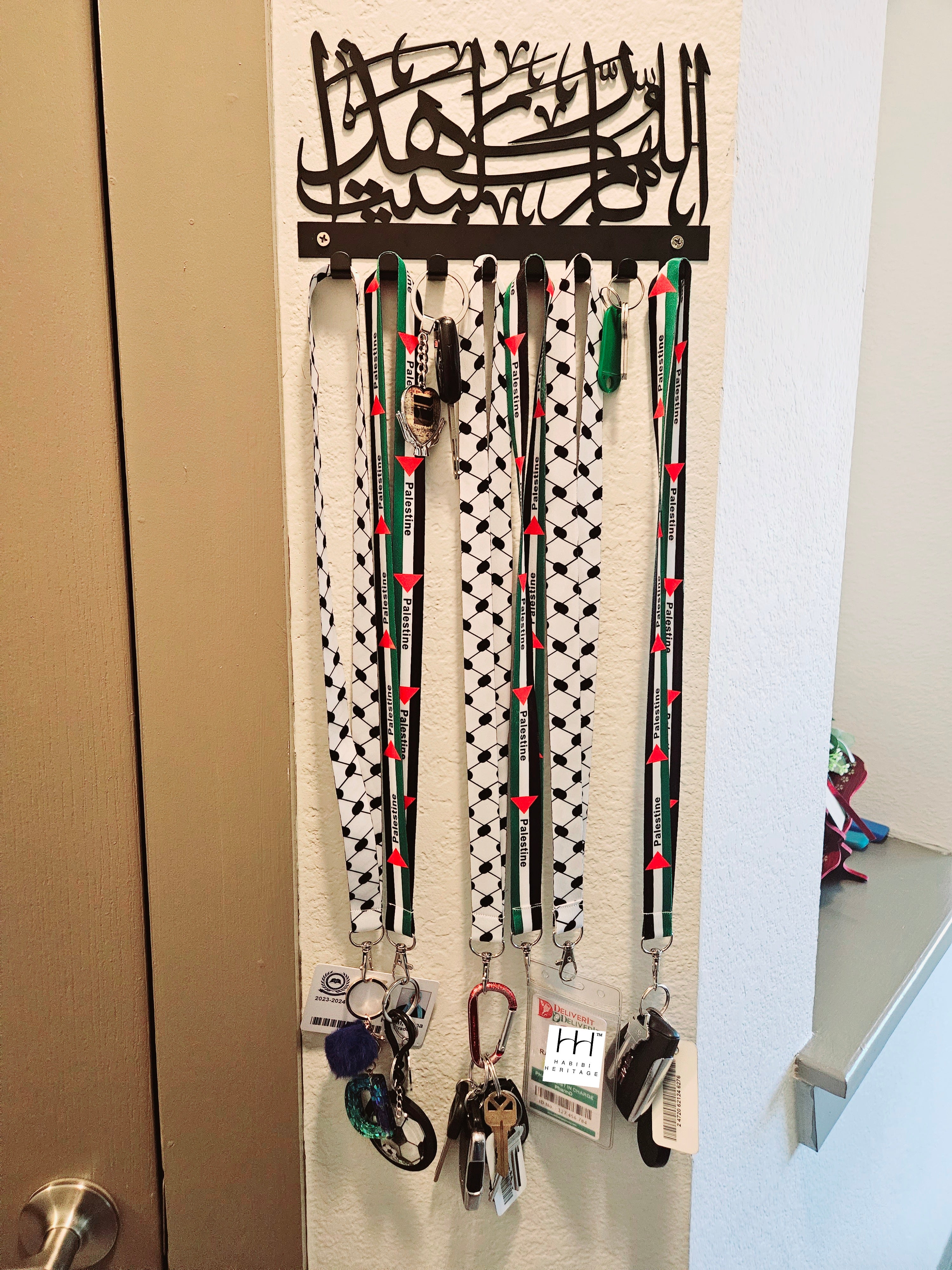 Lanyard - Palestine or Keffiyeh Key Holder / Badge Holder / ID Holder - Habibi Heritage