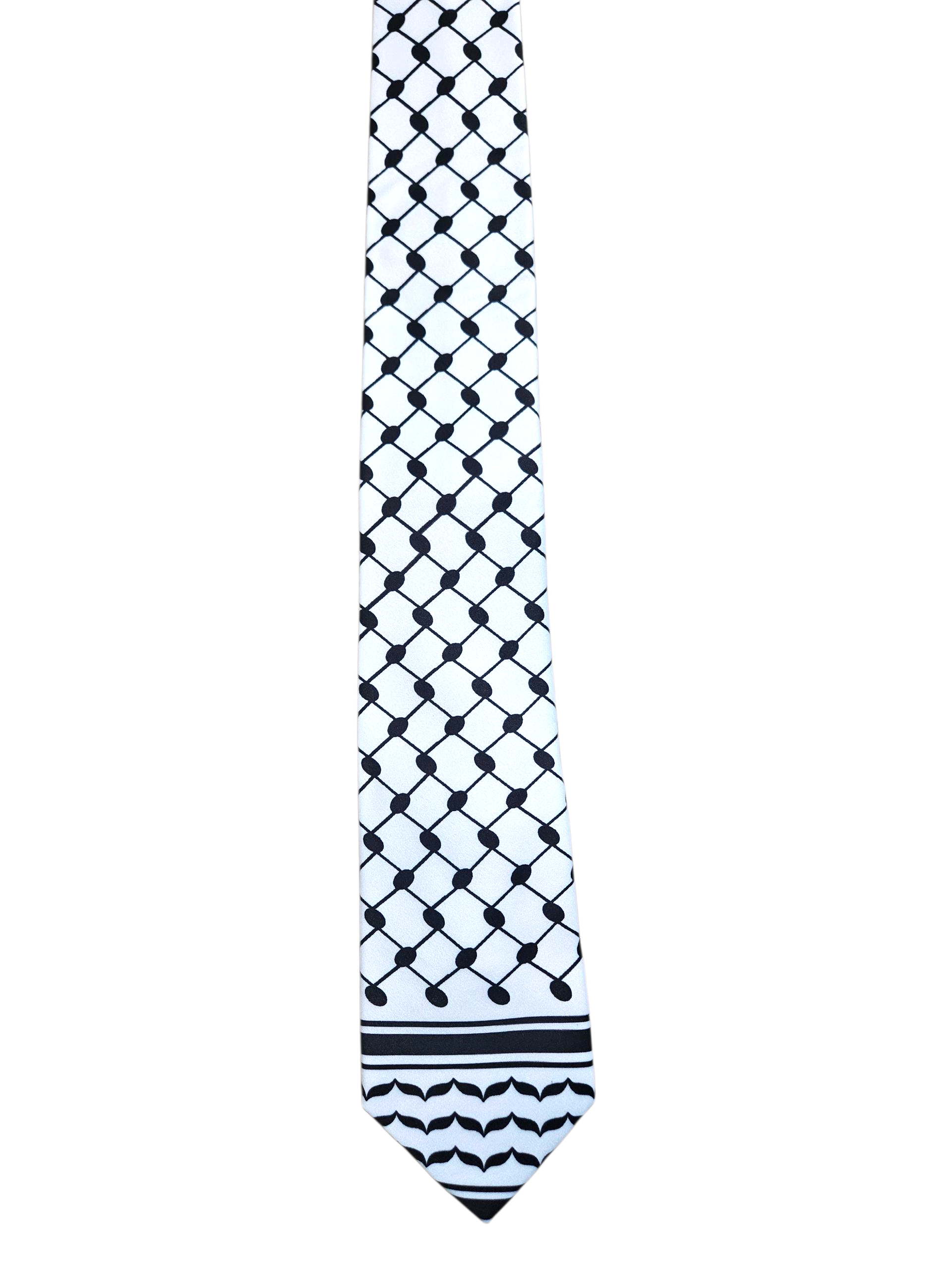 Palestinian Keffiyeh Tie - Polyester Neck Tie - 2 Kufiya Pattern Options Available