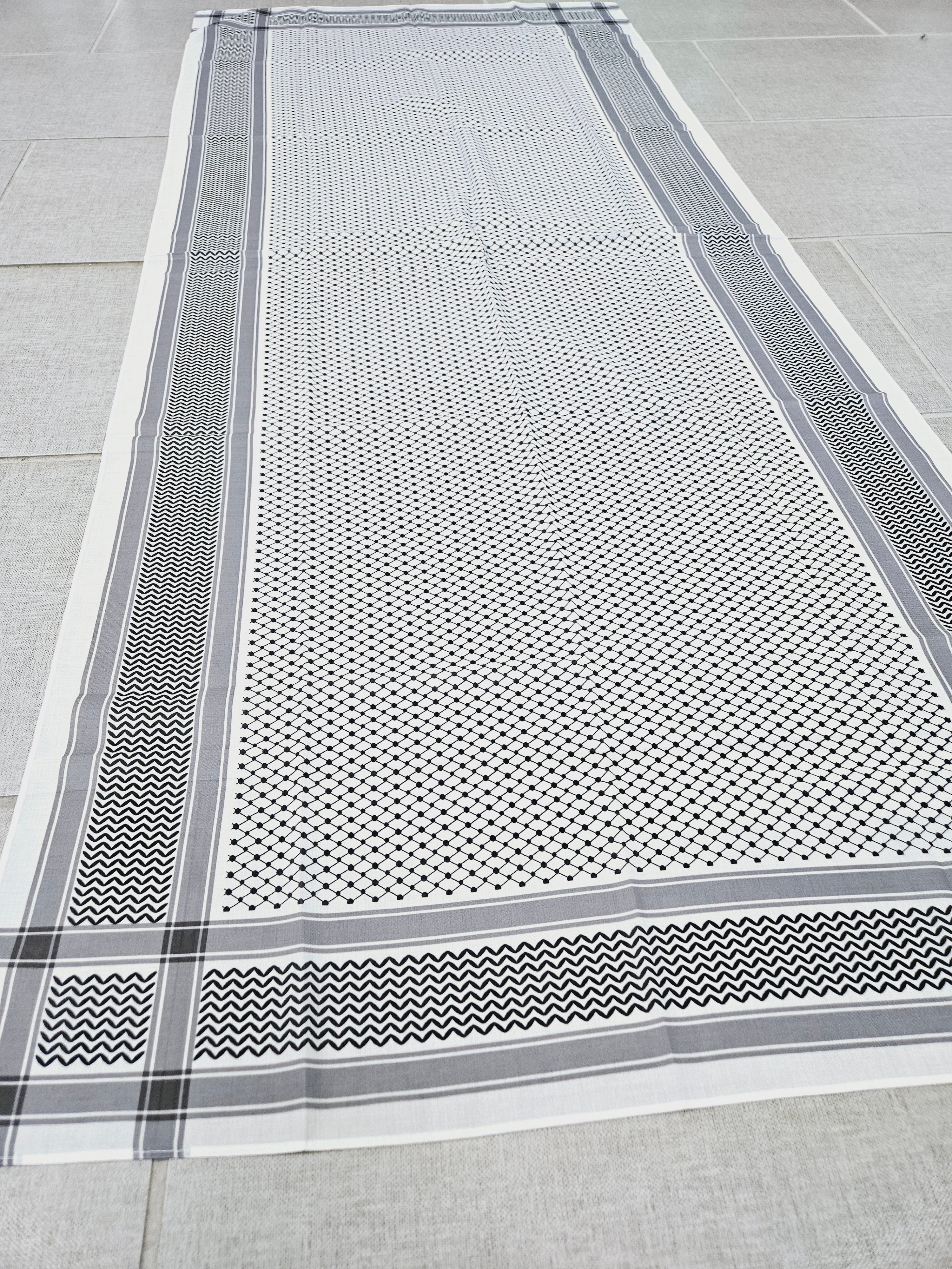 Keffiyeh Scarf - Lightweight - 65x28 Inches - Habibi Heritage