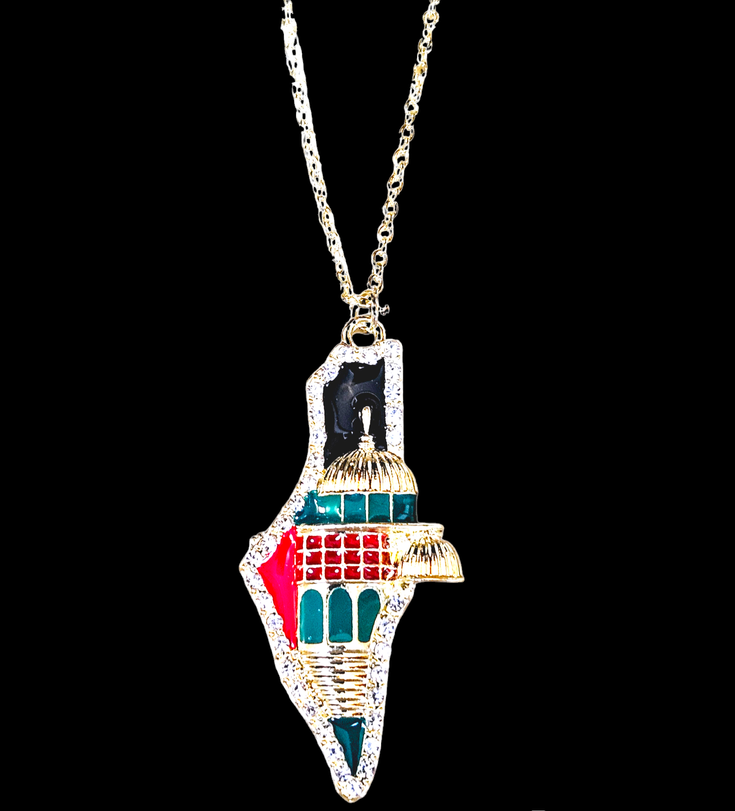 Palestine Quds 3D Necklace - Habibi Heritage