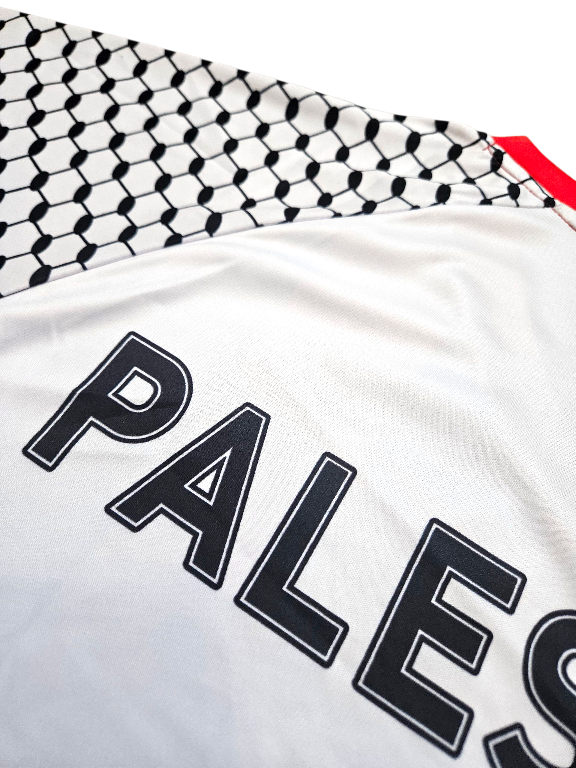 New Palestine Soccer Jersey Dri-Fit - 2 Styles keffiyeh Sleeves Embroidery