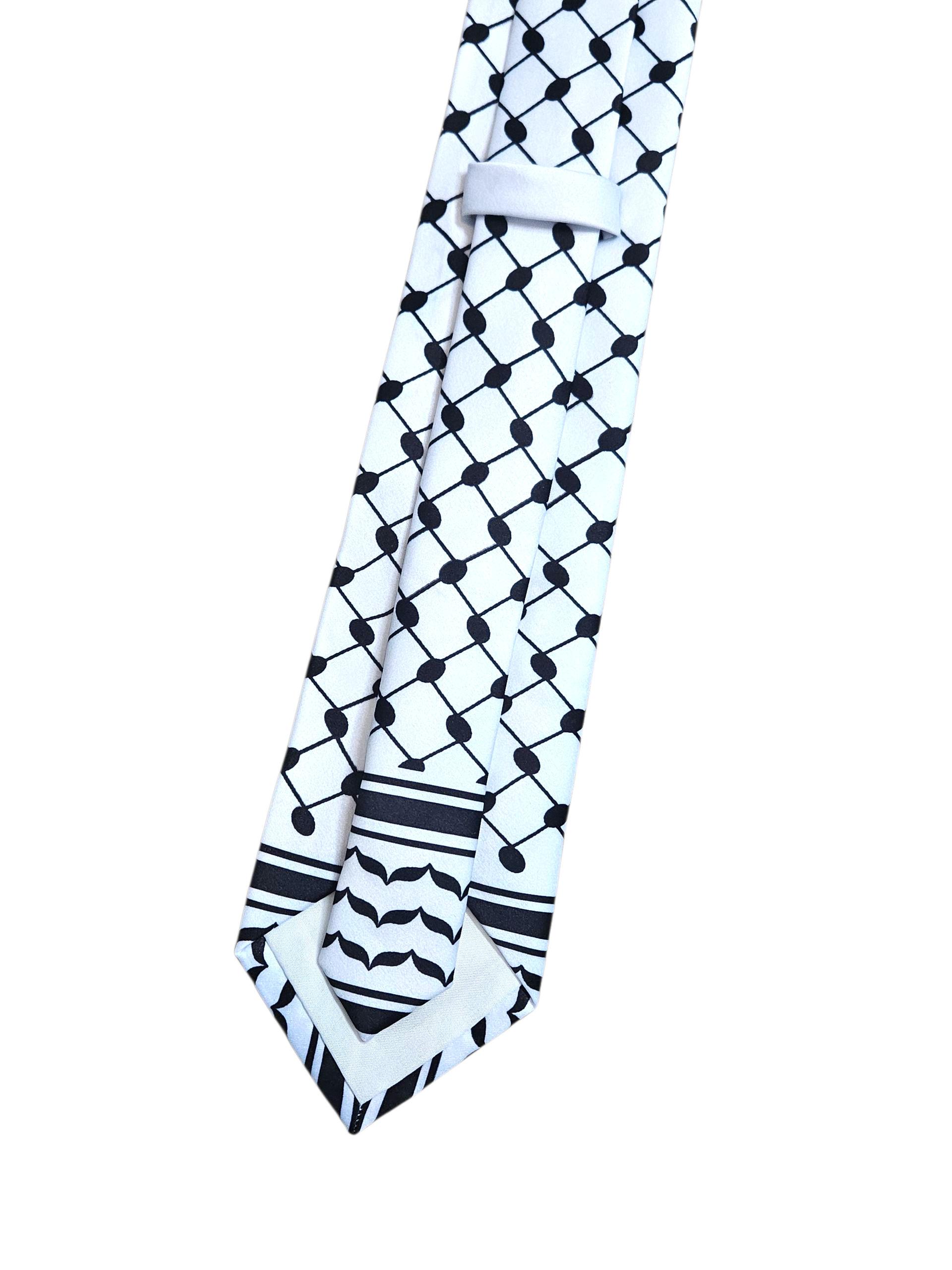 Palestinian Keffiyeh Tie - Polyester Neck Tie - 2 Kufiya Pattern Options Available