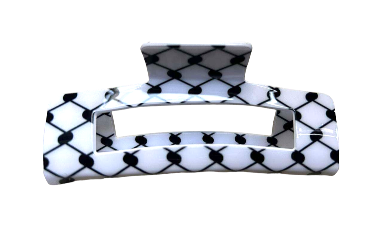 Keffiyeh Hair Clip Large Hatta kufiya Hair Claw