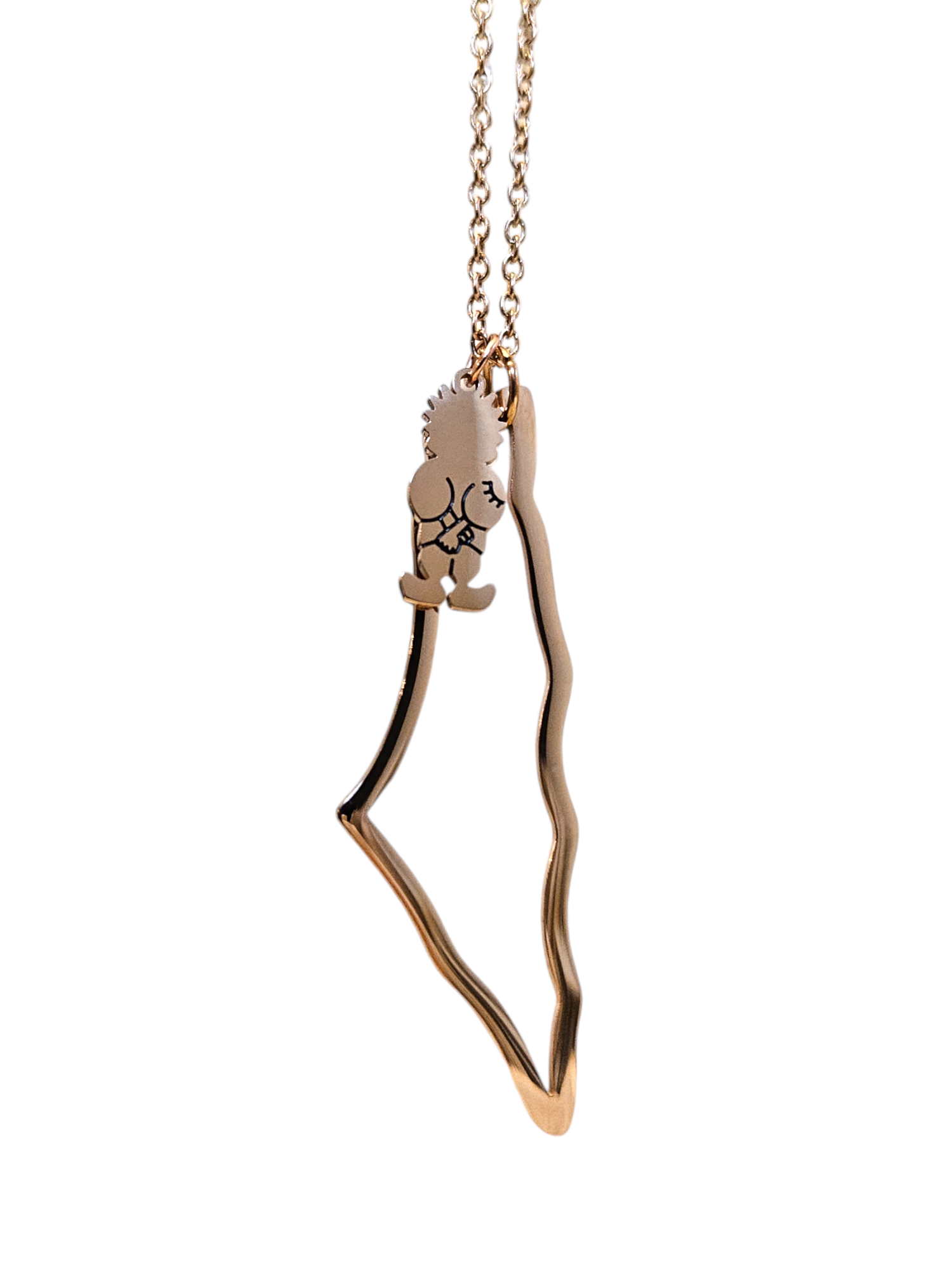Palestine with Handala Necklace