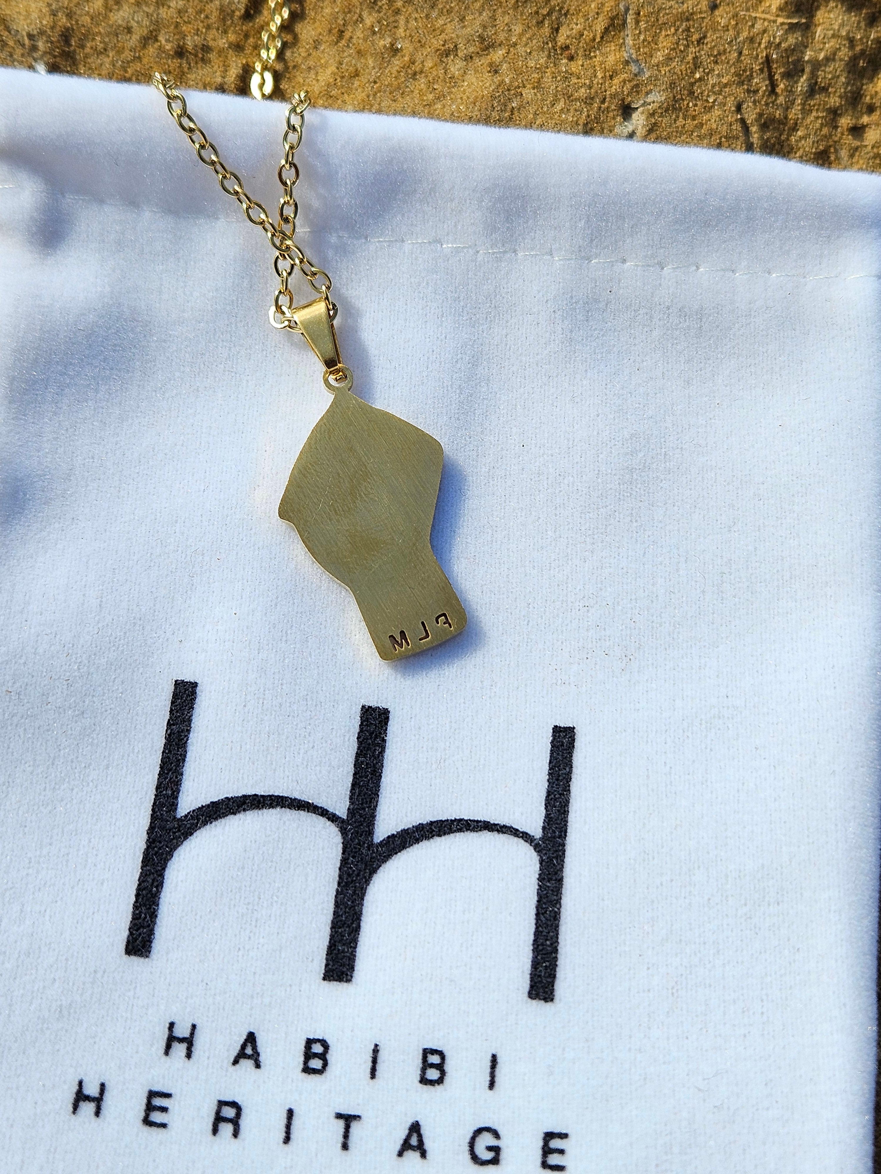 Palestine Fist PLM Pendent Necklace - Habibi Heritage