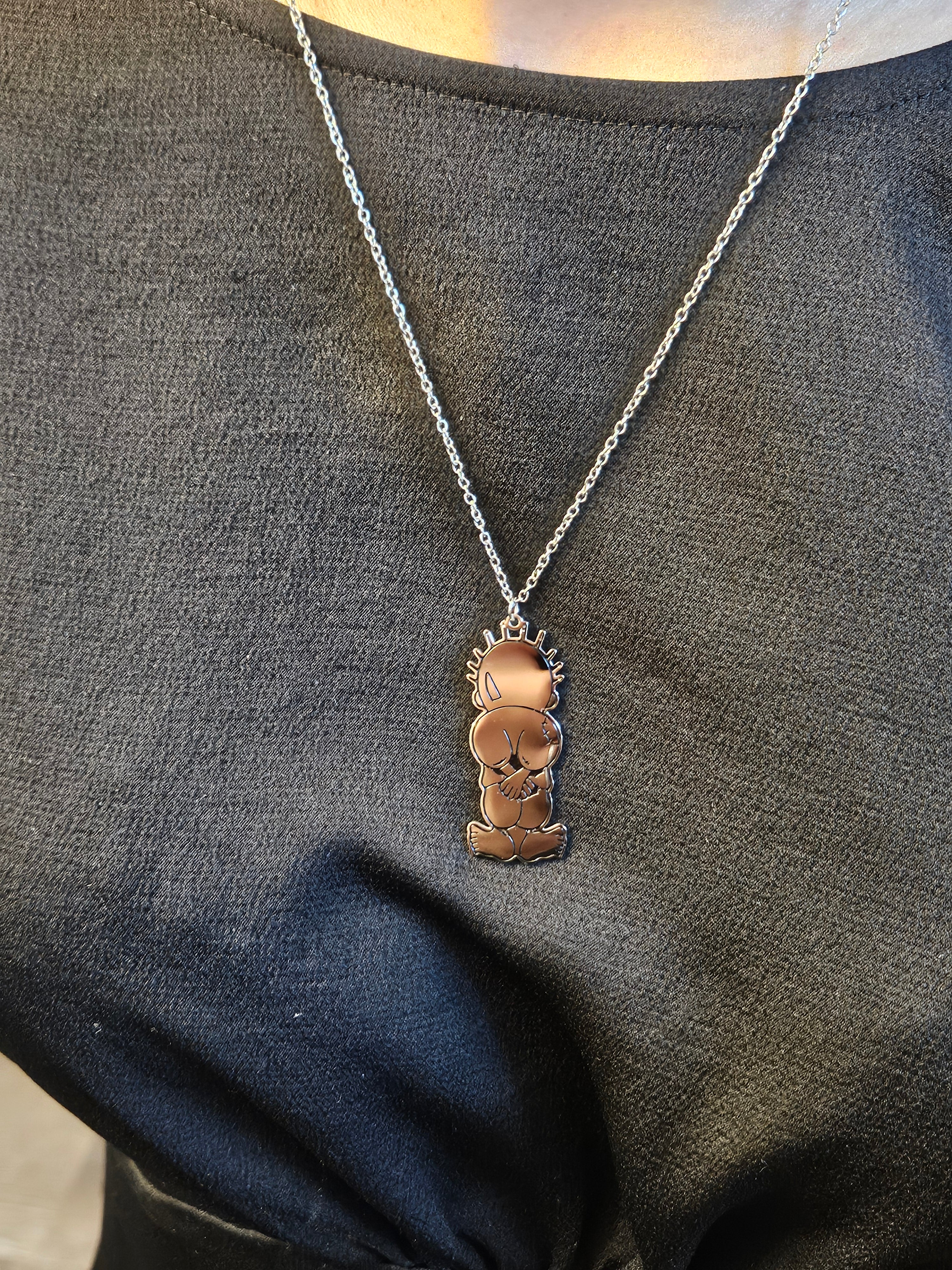 Handala Necklace – A Symbol of Resilience & Hope - Stainless Steel Silver