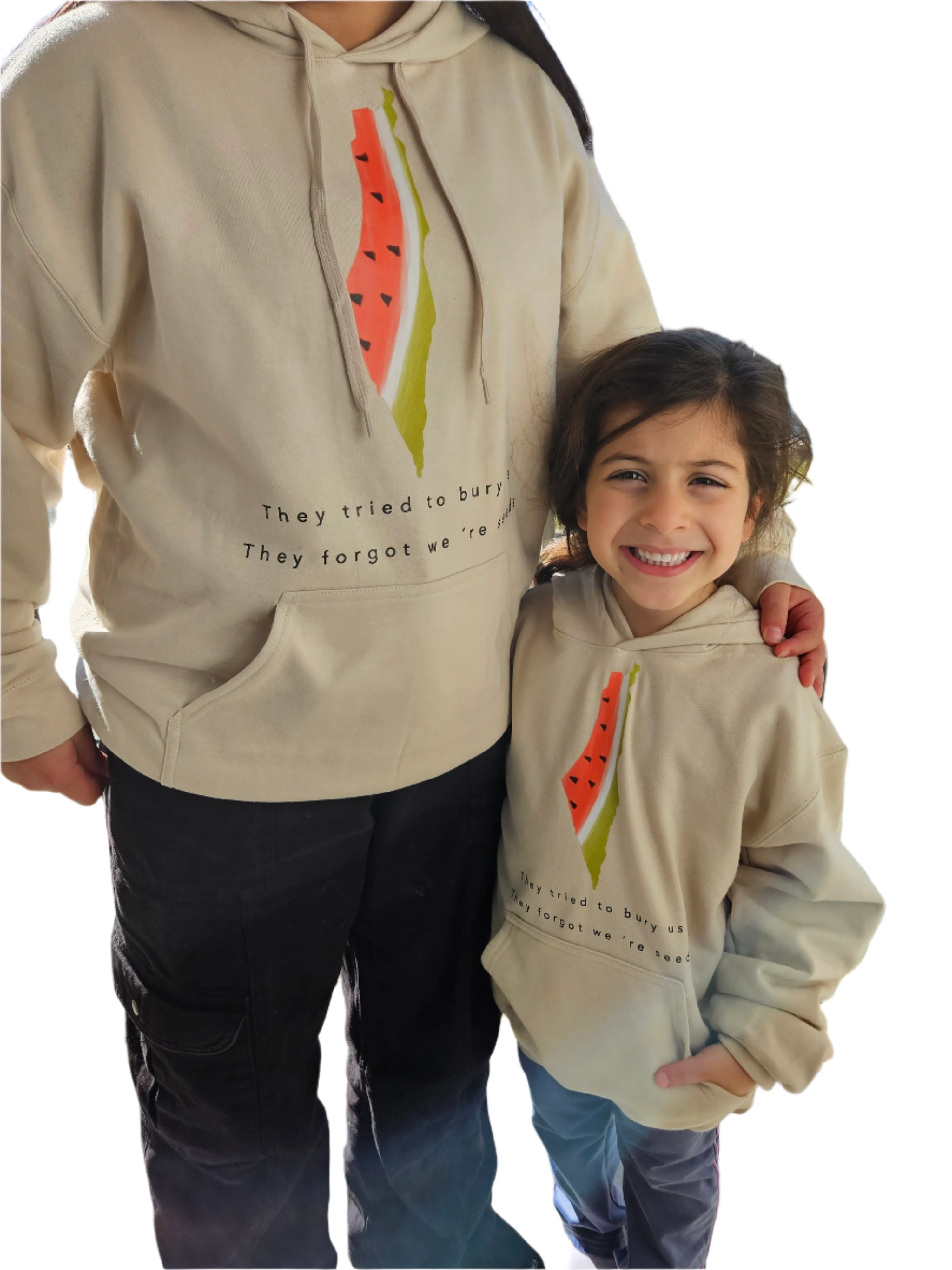 Palestine Watermelon Seeds Hoodie - They Tried to Bury Us... Kids & Adults sizes - Habibi Heritage