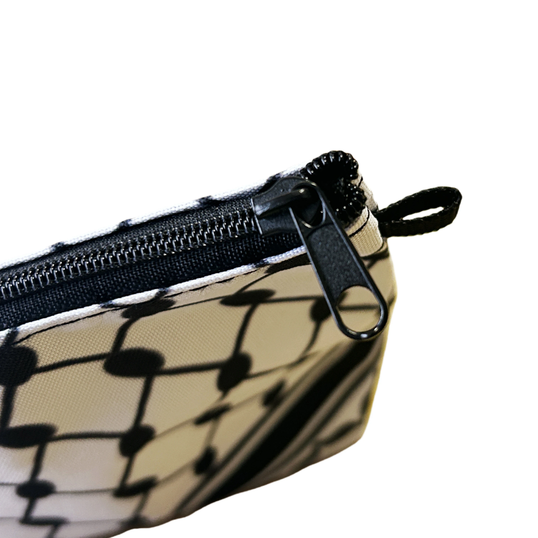 Palestine Keffyeh Pattern Makeup Bag with Zipper / Pencil Pouch / Cosmetic Bag