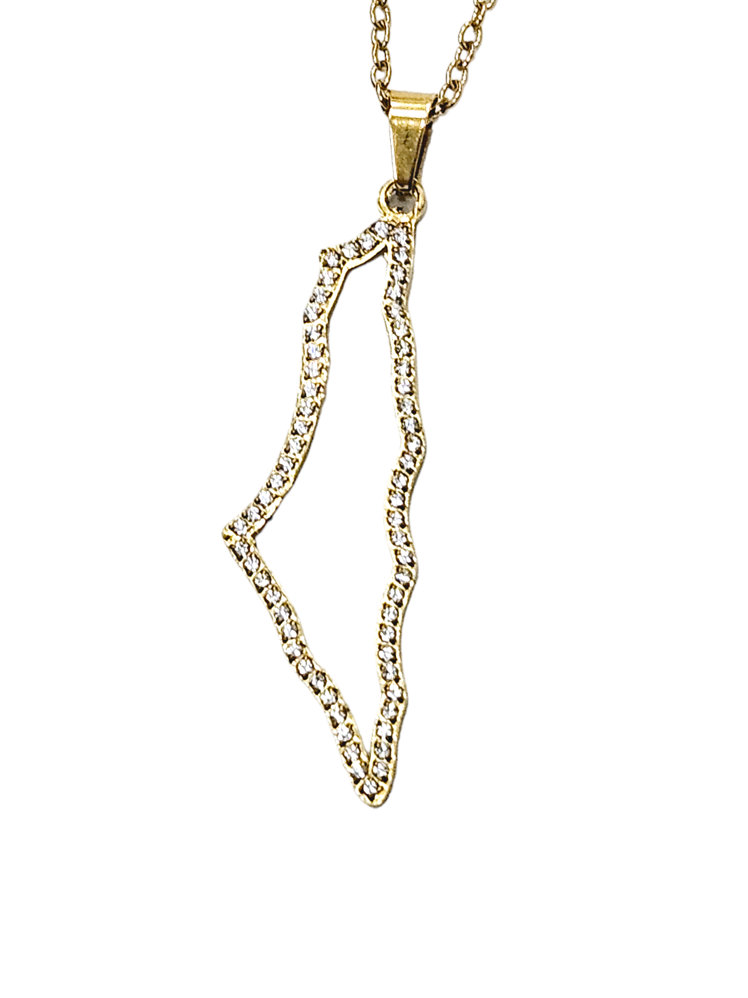 Palestine Necklace Hollow Design - Habibi Heritage