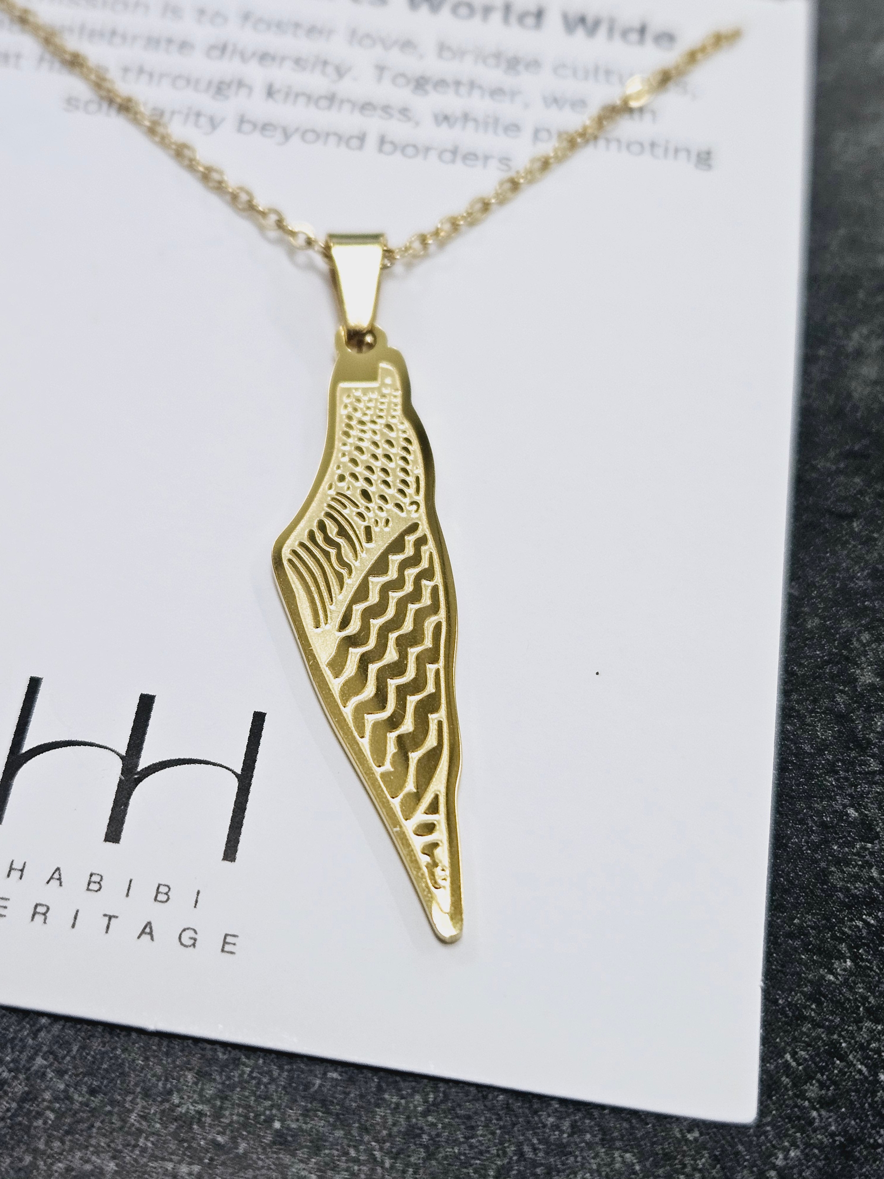 Palestine Keffiyeh Necklace - Habibi Heritage