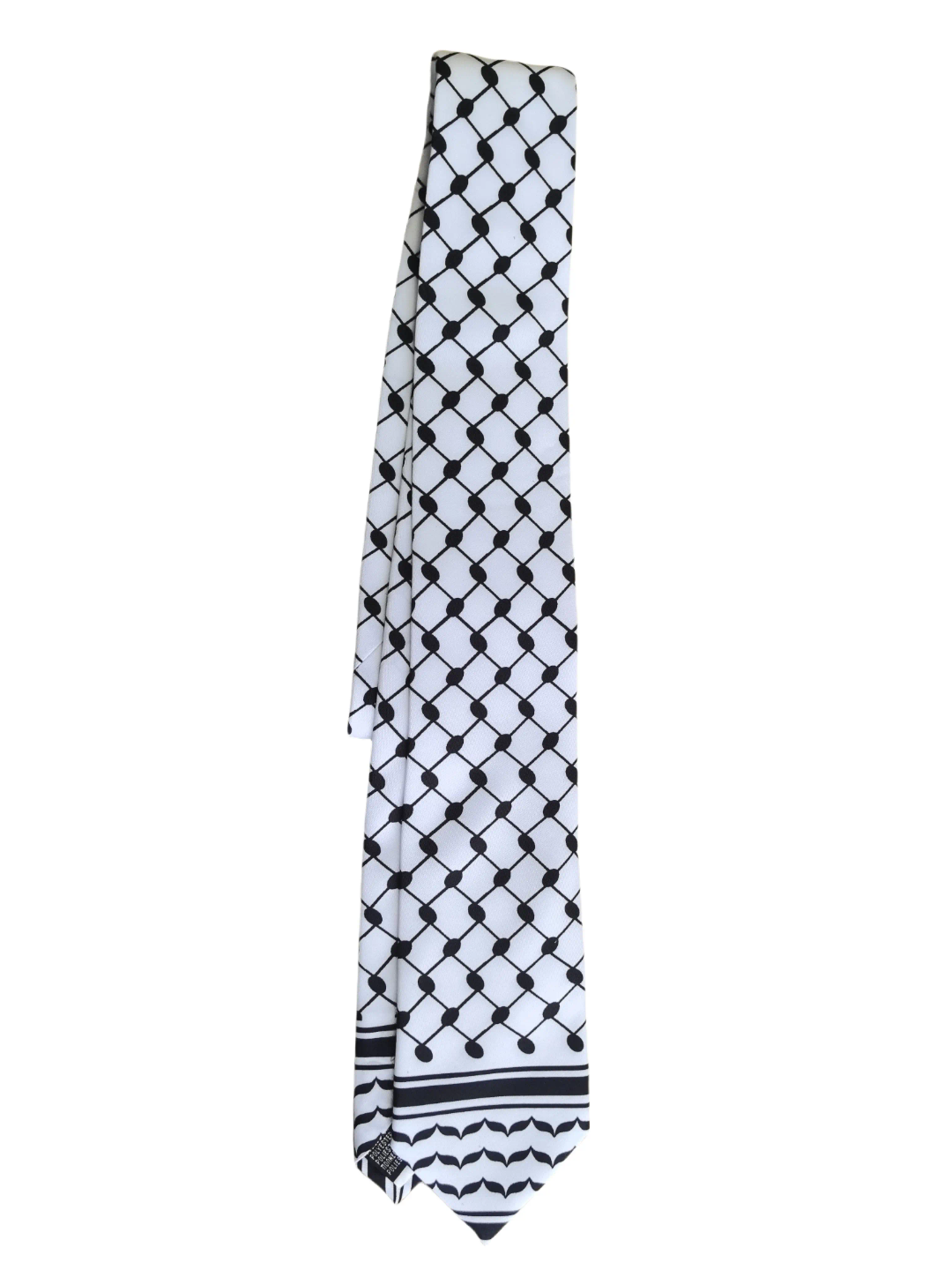 Palestinian Keffiyeh Tie - Polyester Neck Tie - 2 Kufiya Pattern Options Available