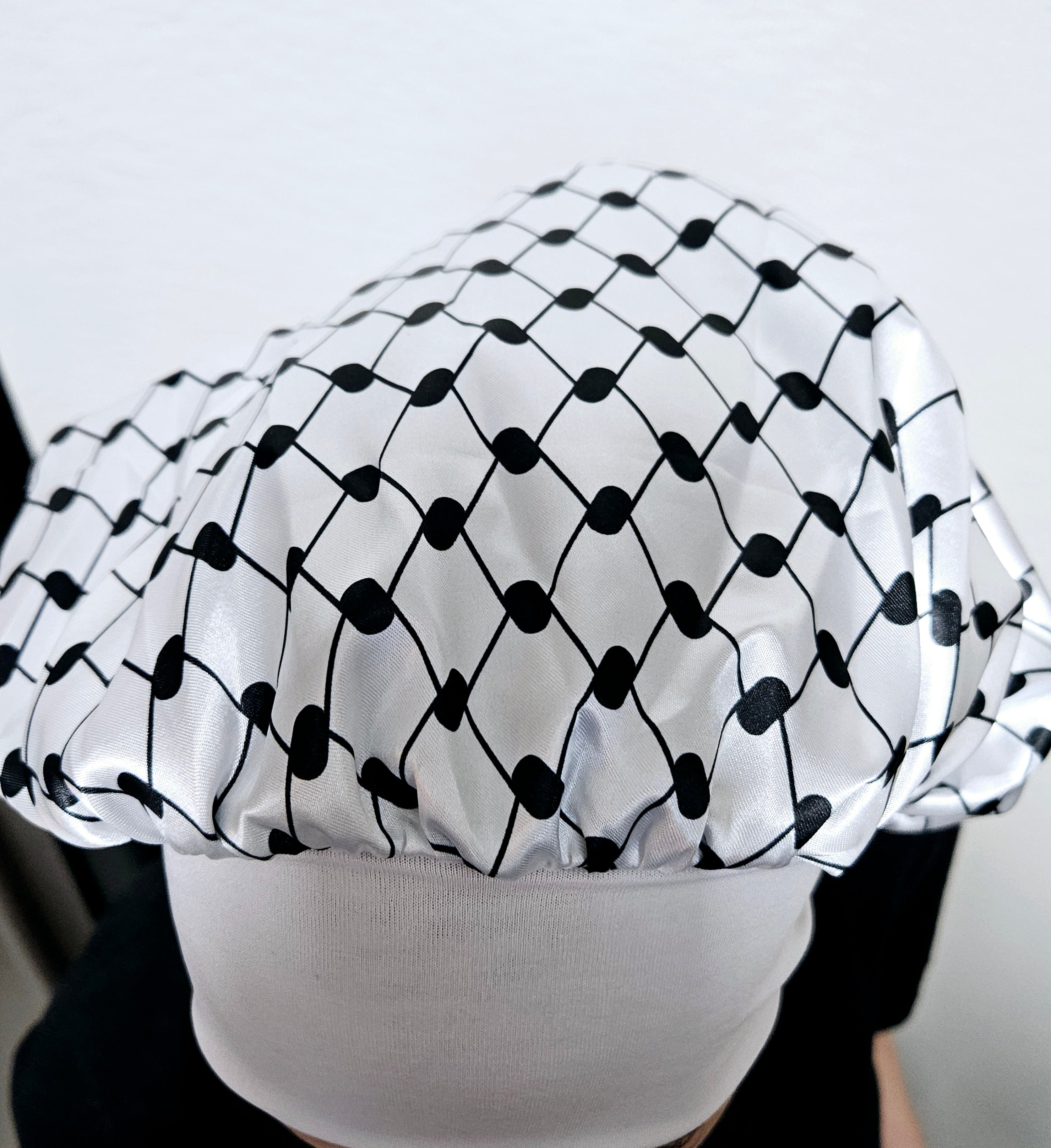 Keffiyeh Hatta Bonnet Hair Cover - Habibi Heritage