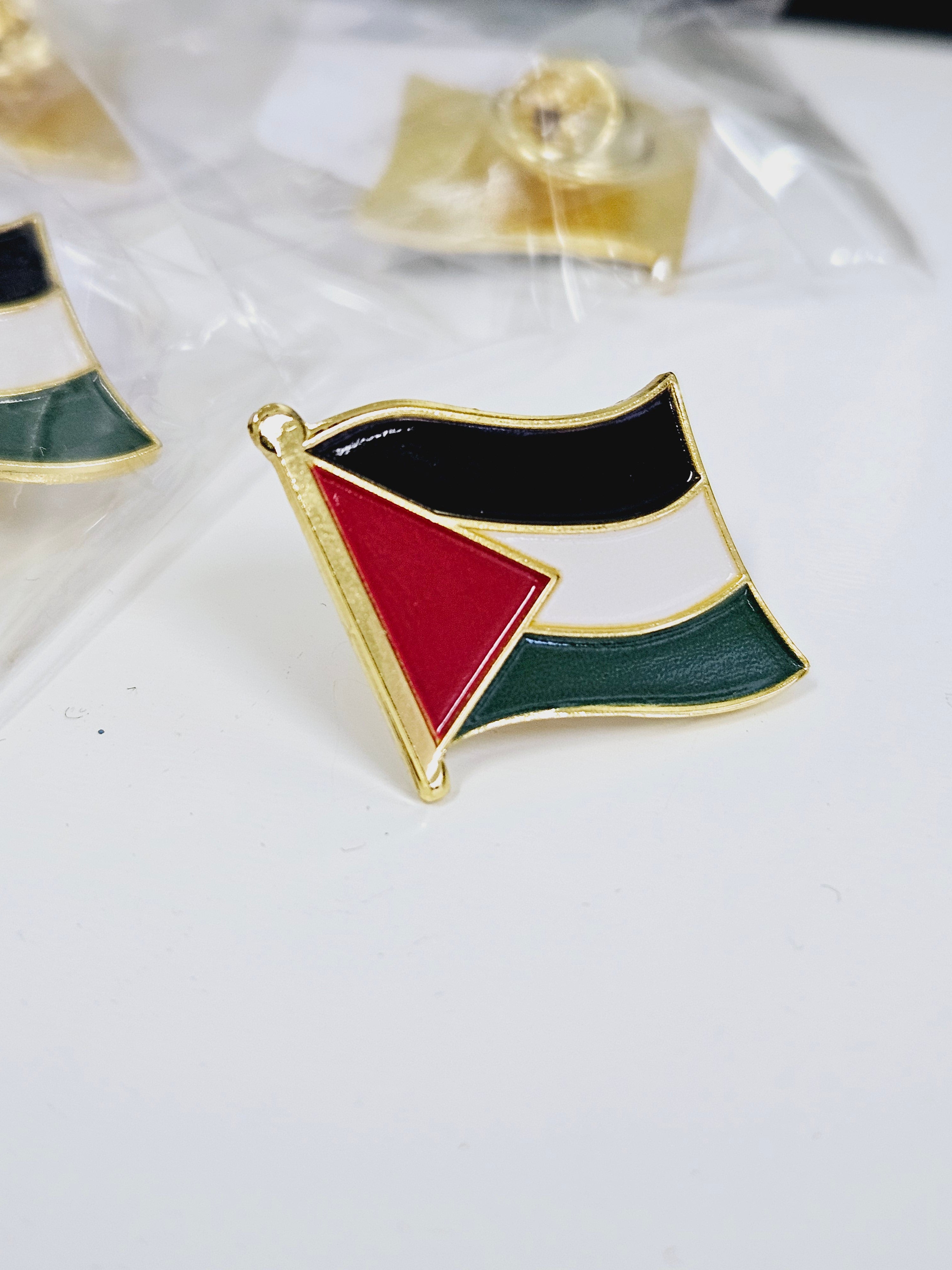 Palestine Flag Pin Lapel Stainless Steel - Habibi Heritage