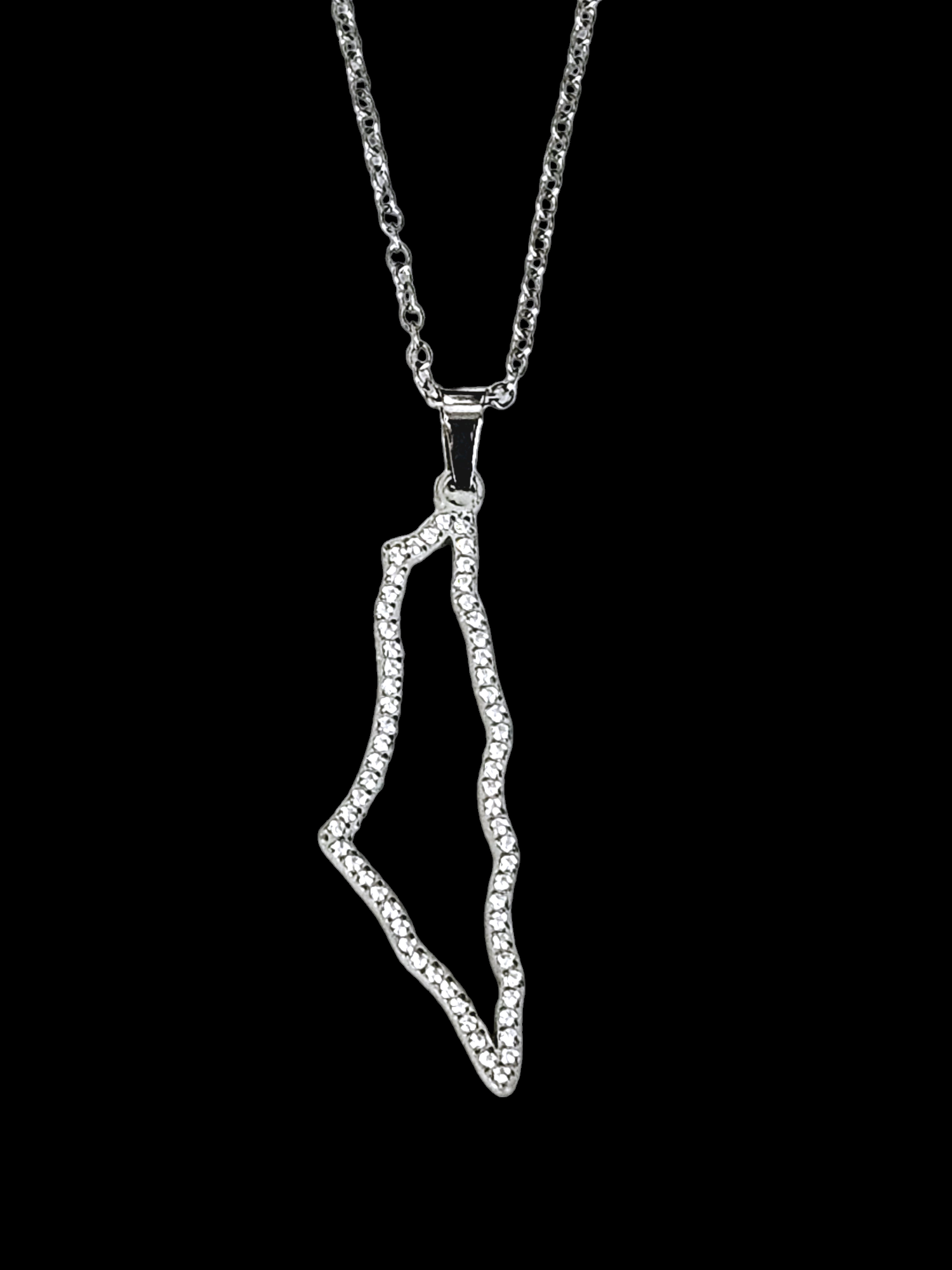 Palestine Necklace Hollow Design - Habibi Heritage