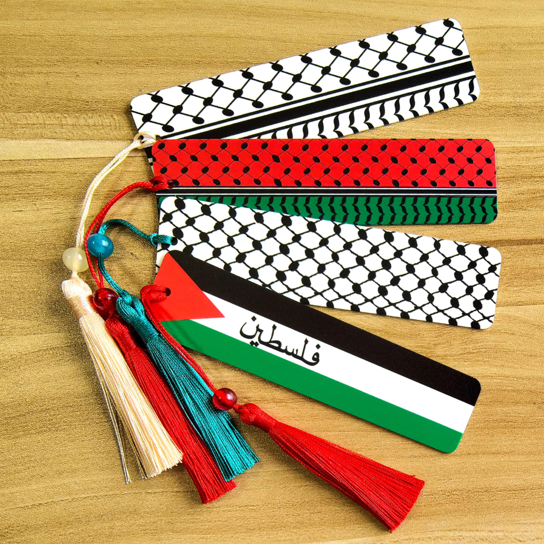 Palestinian Bookmark - Ceramic Palestine and keffiyeh Bookmarkers - 4 Options