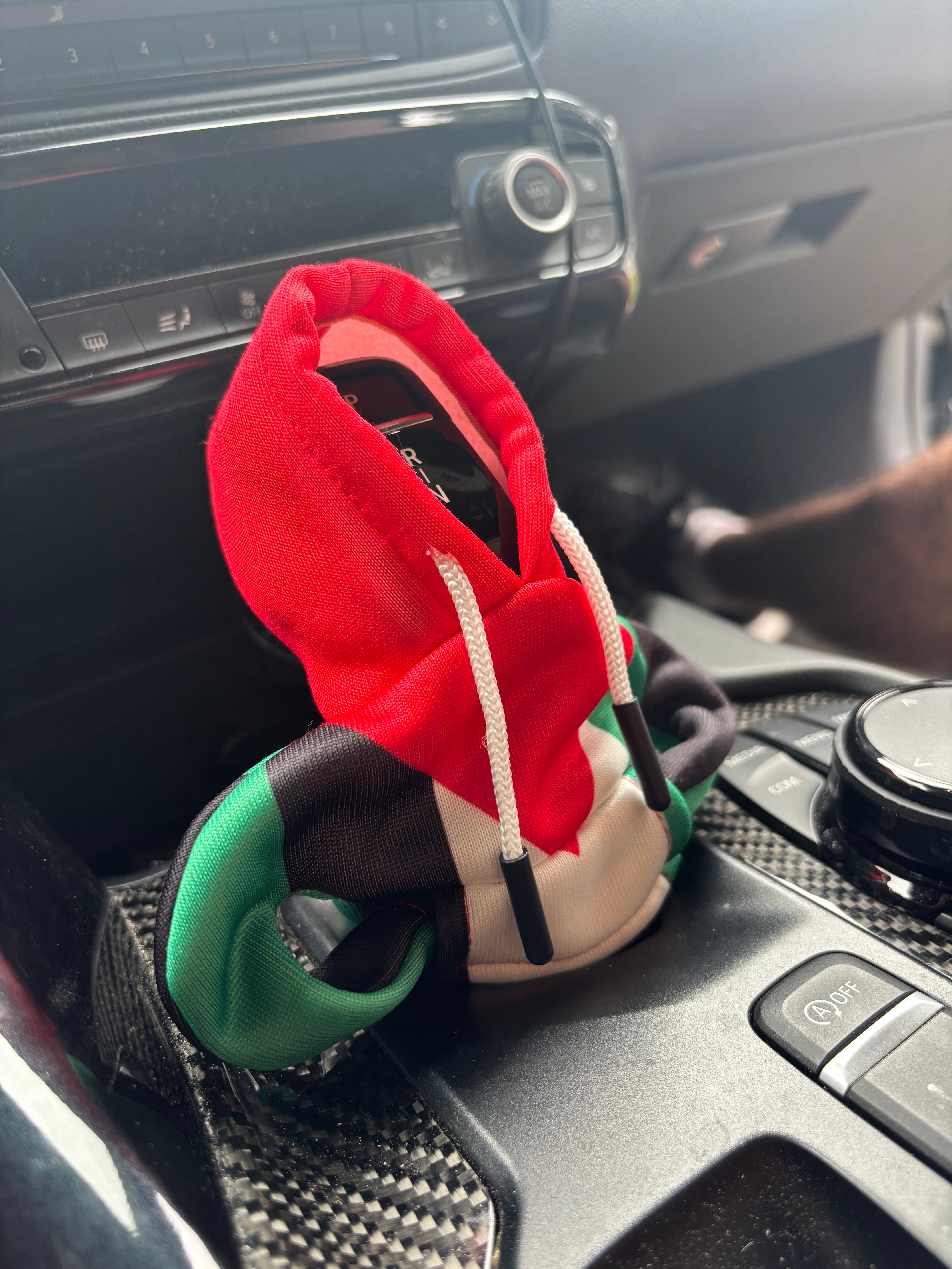 Palestine Gear Shift Hoodie - Universal Car Shift Knob Mini Hoodie - Car Accessory Decoration