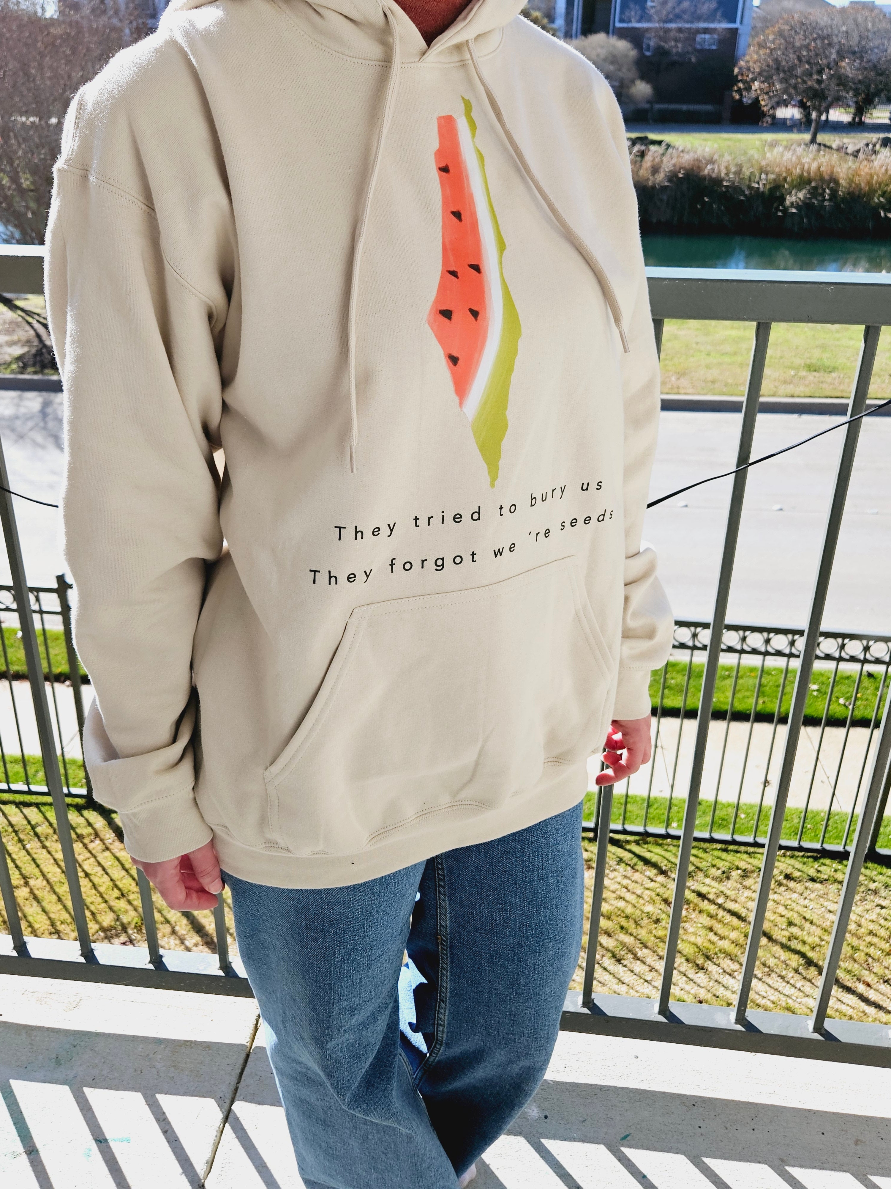 Palestine Watermelon Seeds Hoodie - They Tried to Bury Us... Kids & Adults sizes - Habibi Heritage