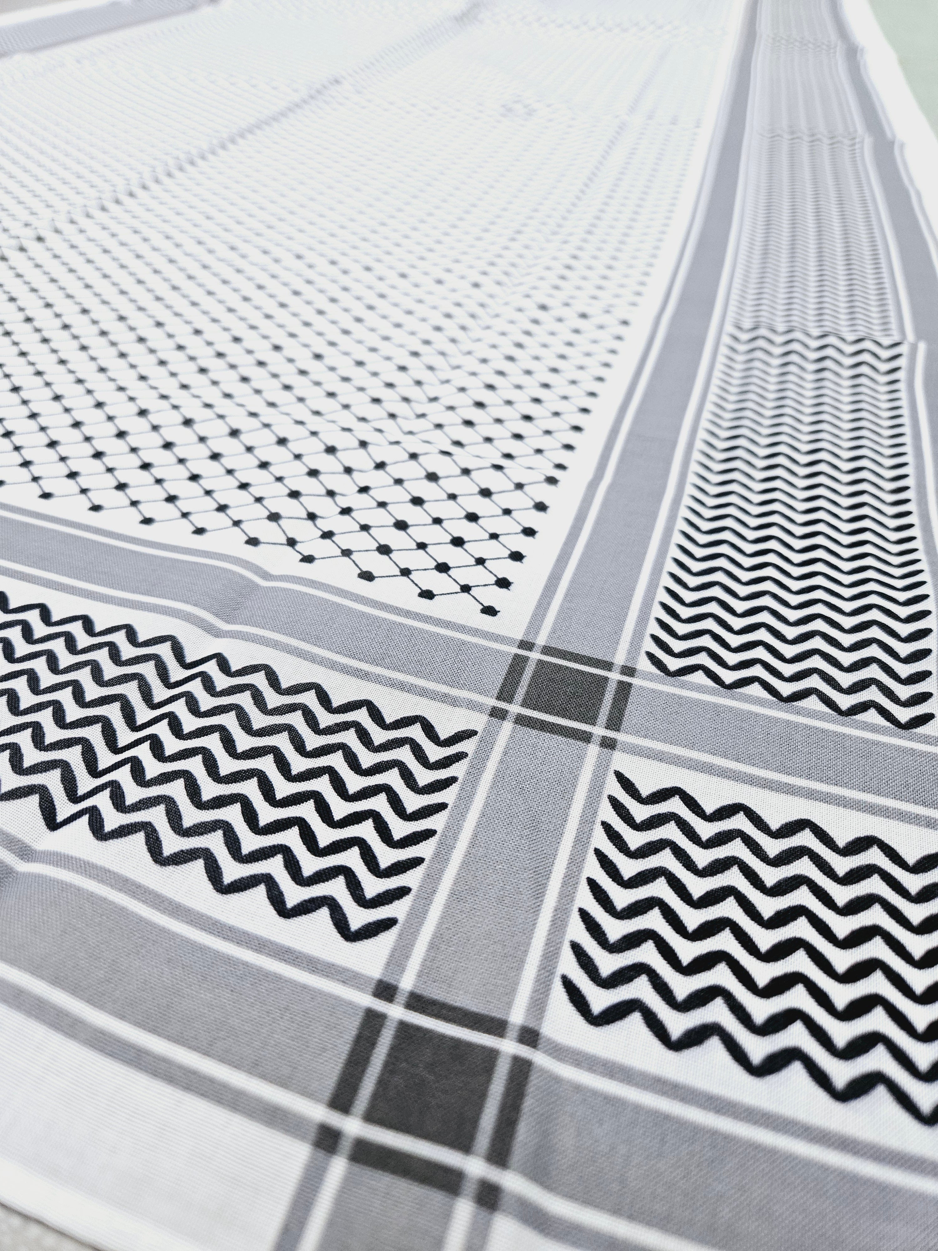 Keffiyeh Scarf - Lightweight - 65x28 Inches - Habibi Heritage