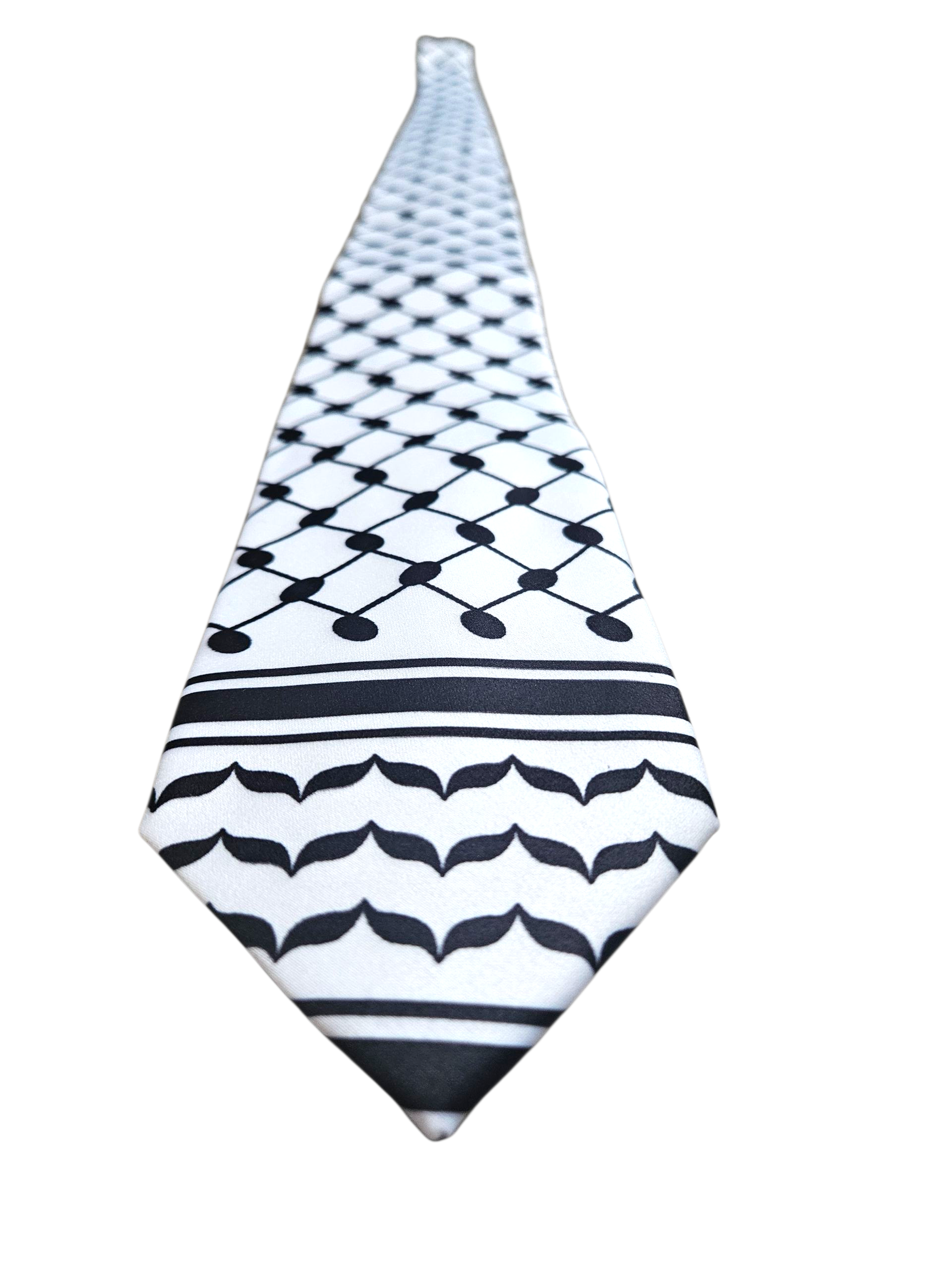 Palestinian Keffiyeh Tie - Polyester Neck Tie - 2 Kufiya Pattern Options Available