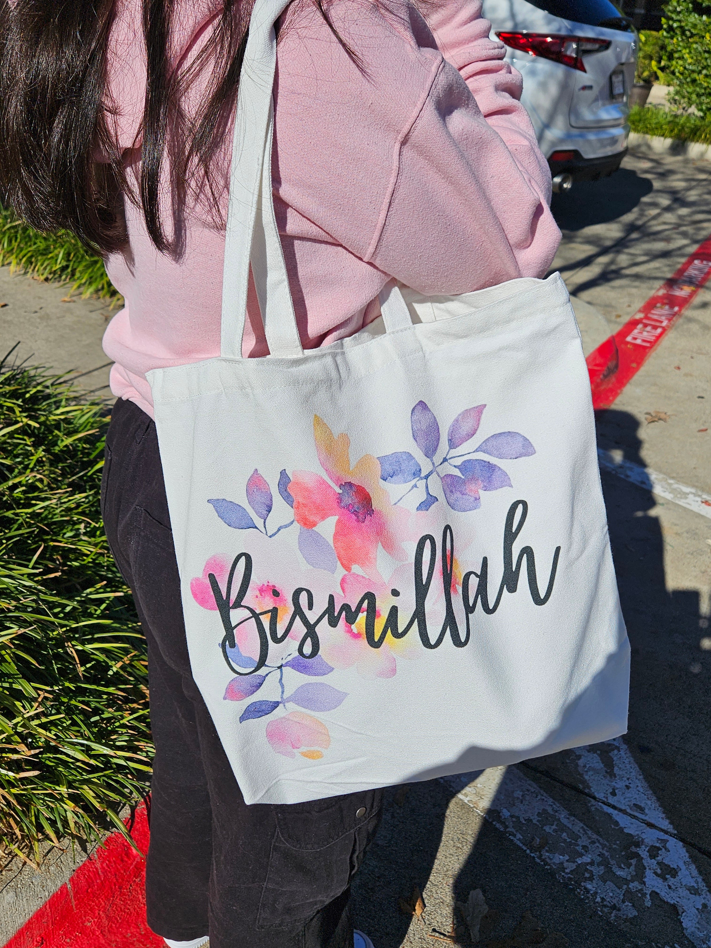 Bismillah Canvas Tote Bag - Habibi Heritage