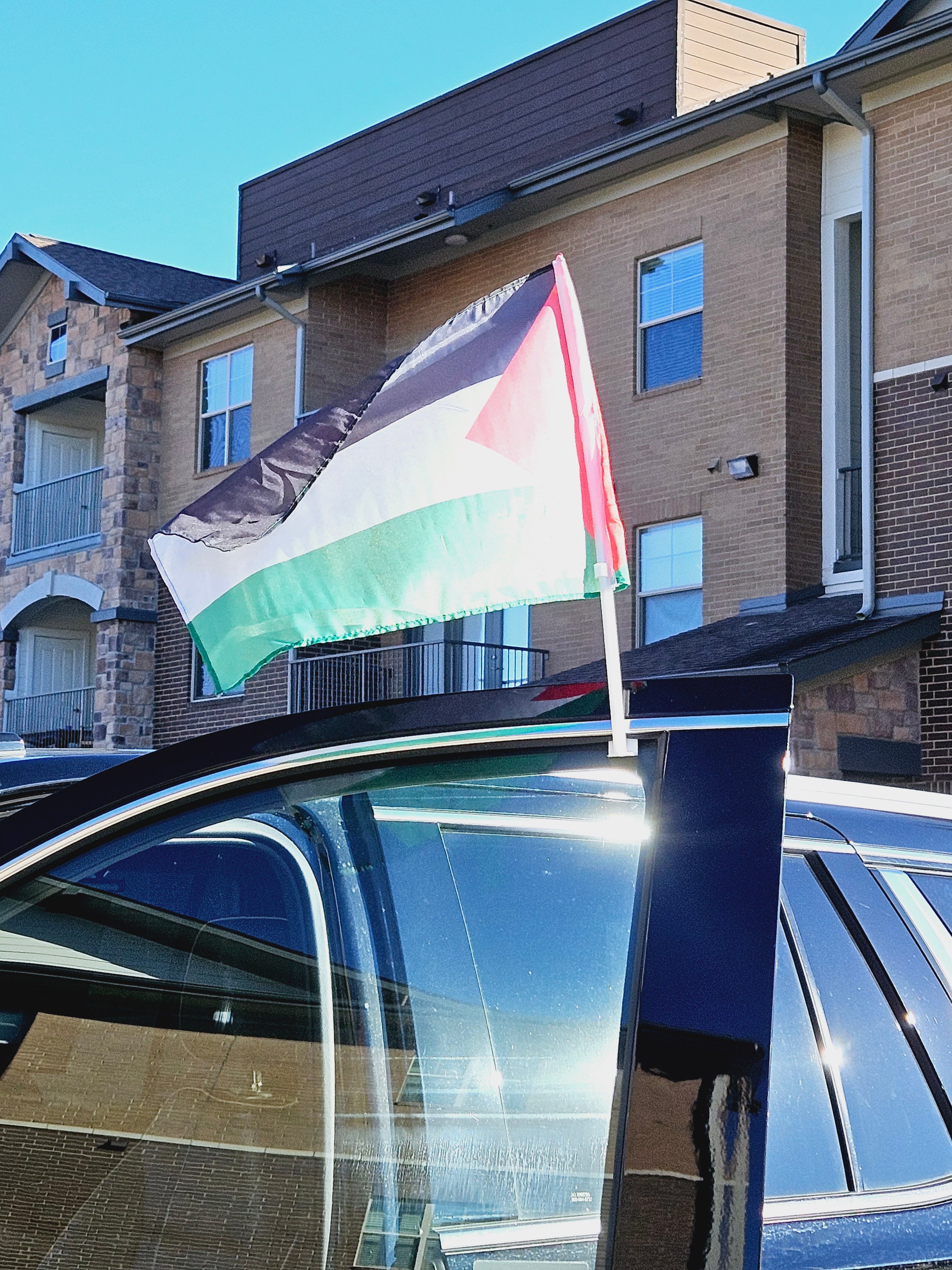 Palestine Flag for Car Window 12x18in Window Clip - Habibi Heritage