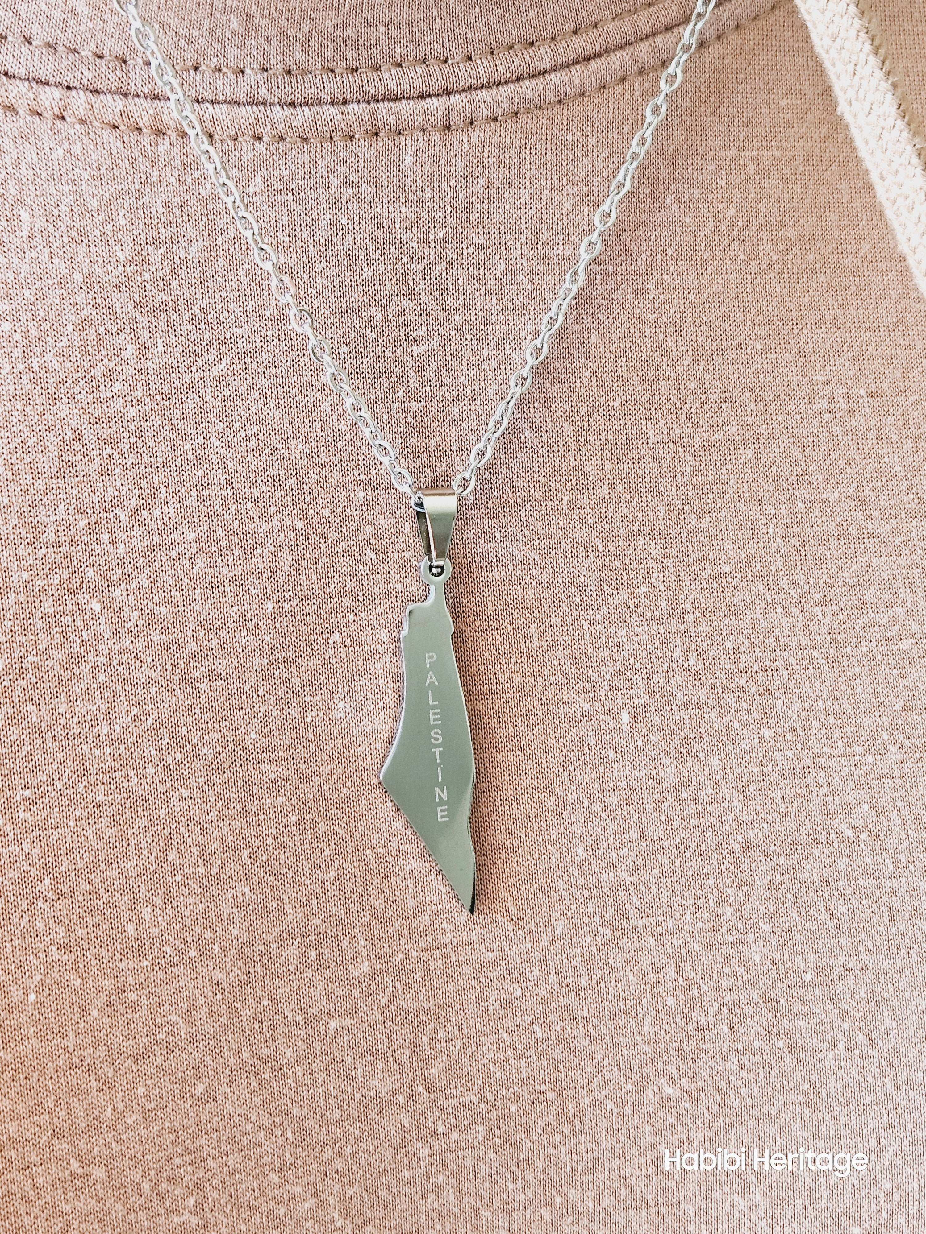 Palestine Necklace - Habibi Heritage