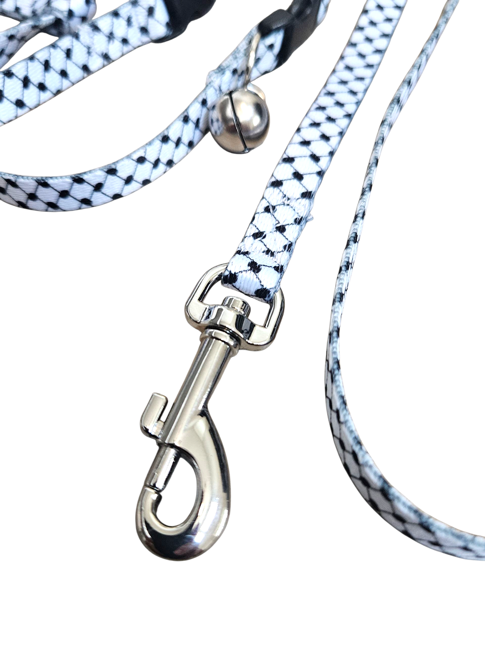 Cat Harness & Leash Set - Watermelon and Keffiyeh Pattern