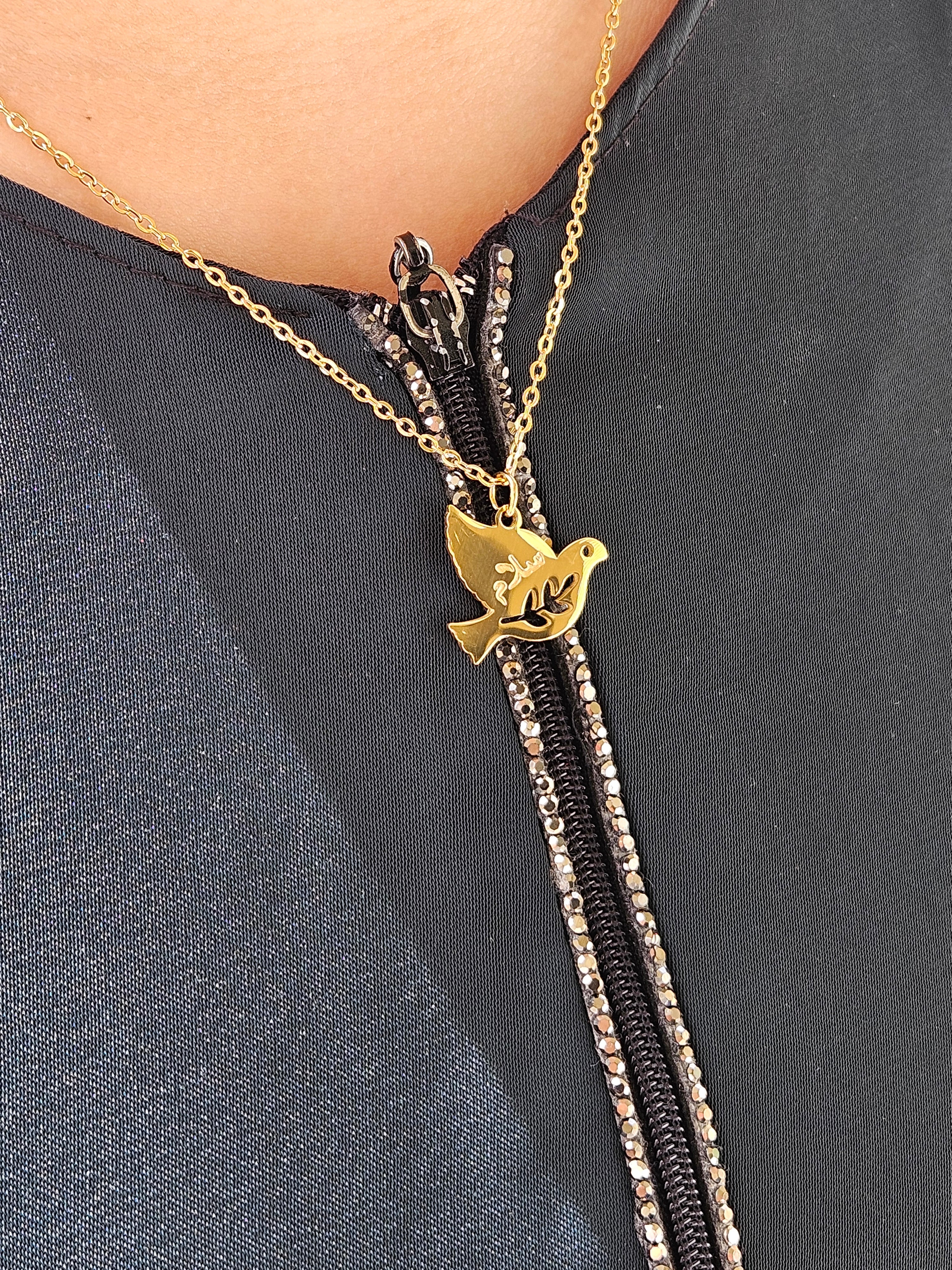 Peace Bird Necklace - Salaam - Habibi Heritage