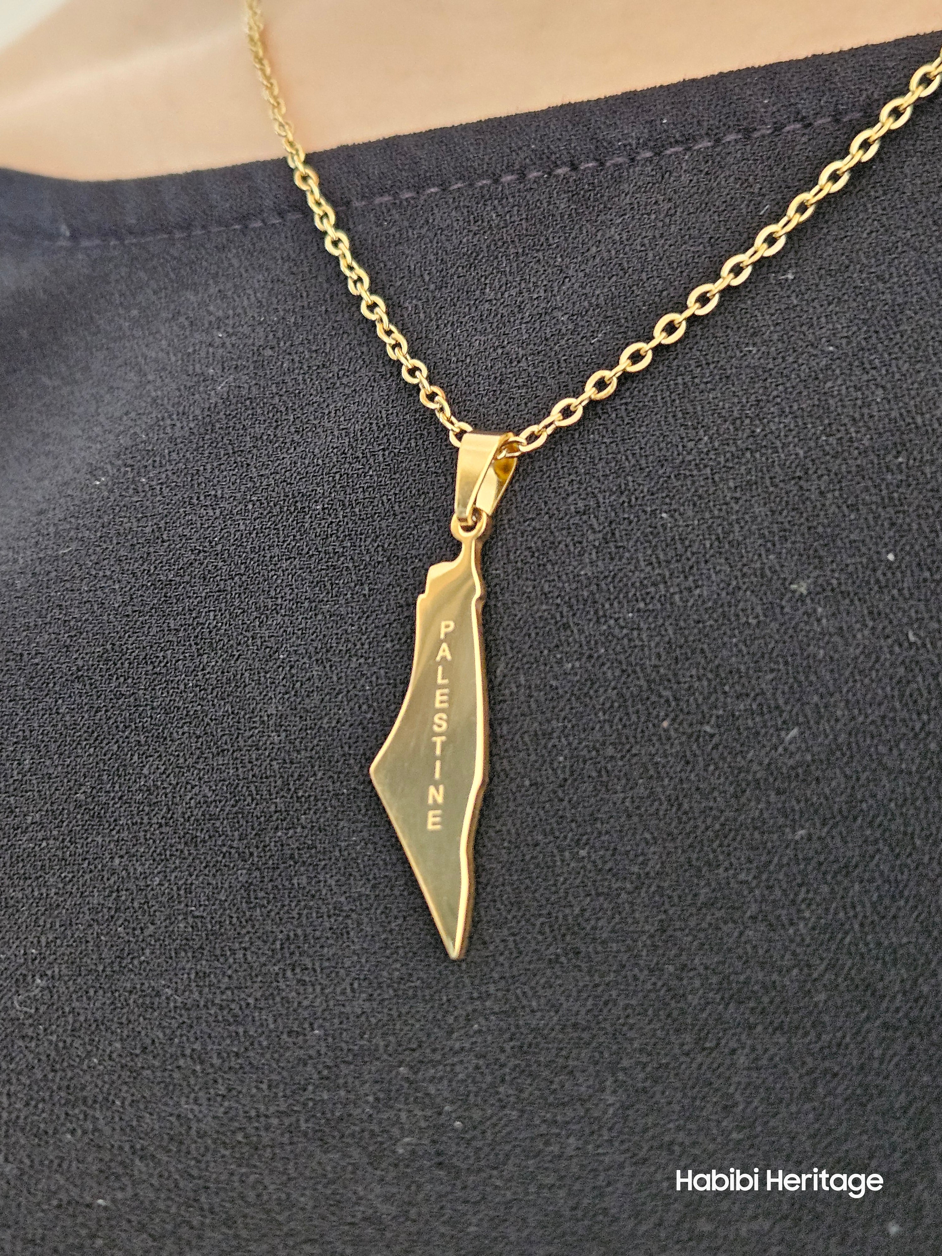 Palestine Necklace - Habibi Heritage