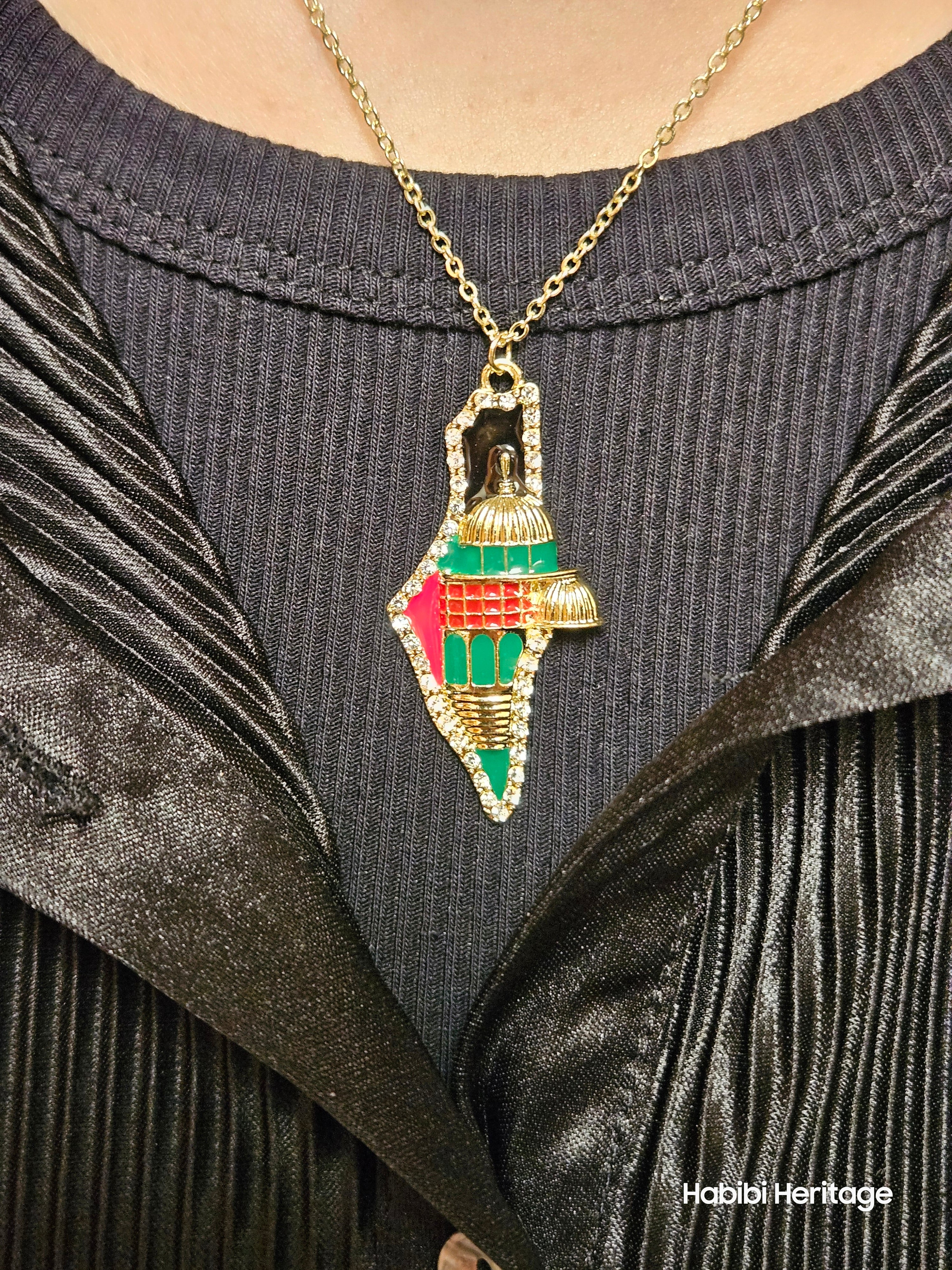 Palestine Quds 3D Necklace - Habibi Heritage