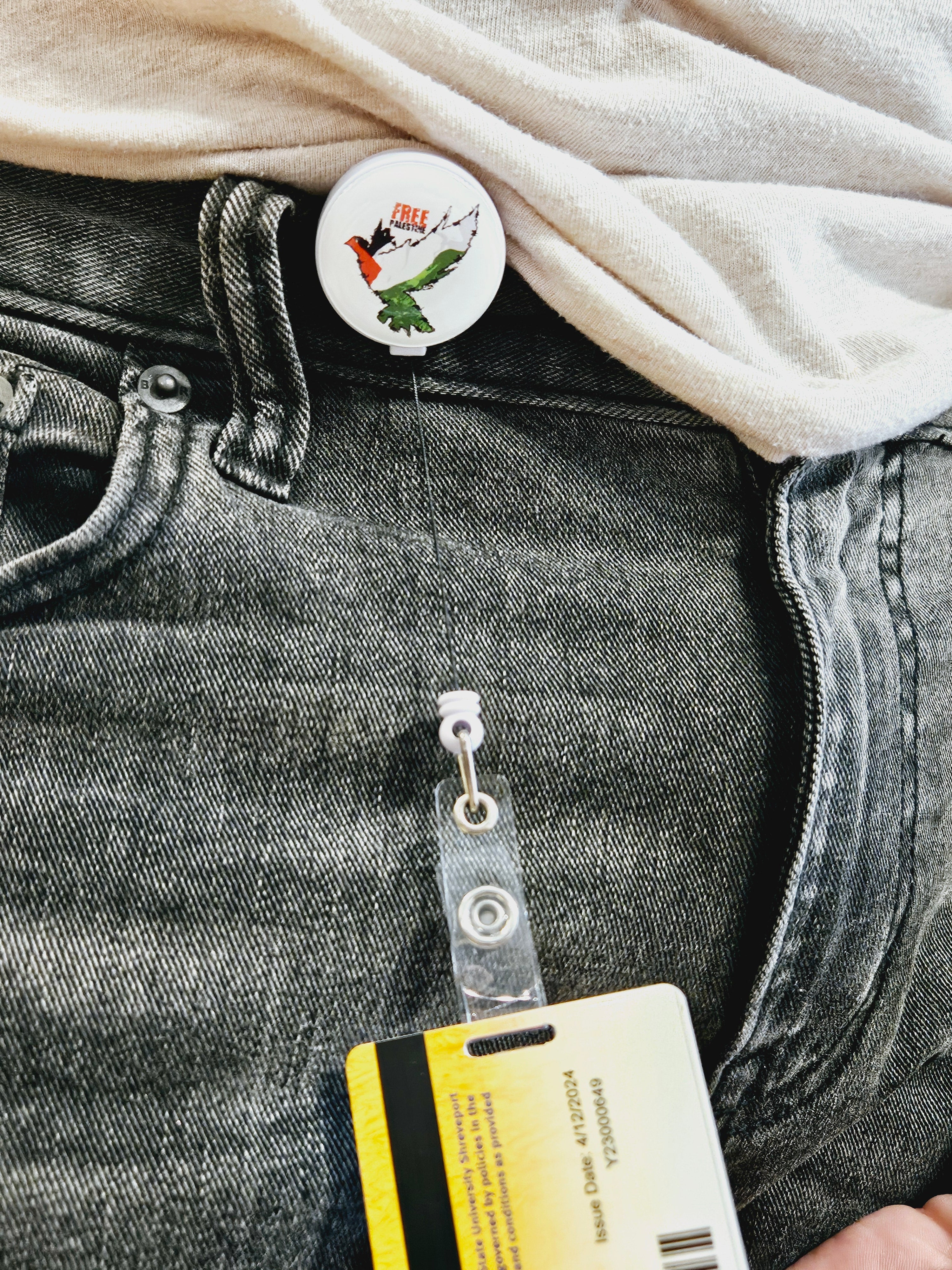 Palestine Retractable Badge Holders ID Card Holder Reels