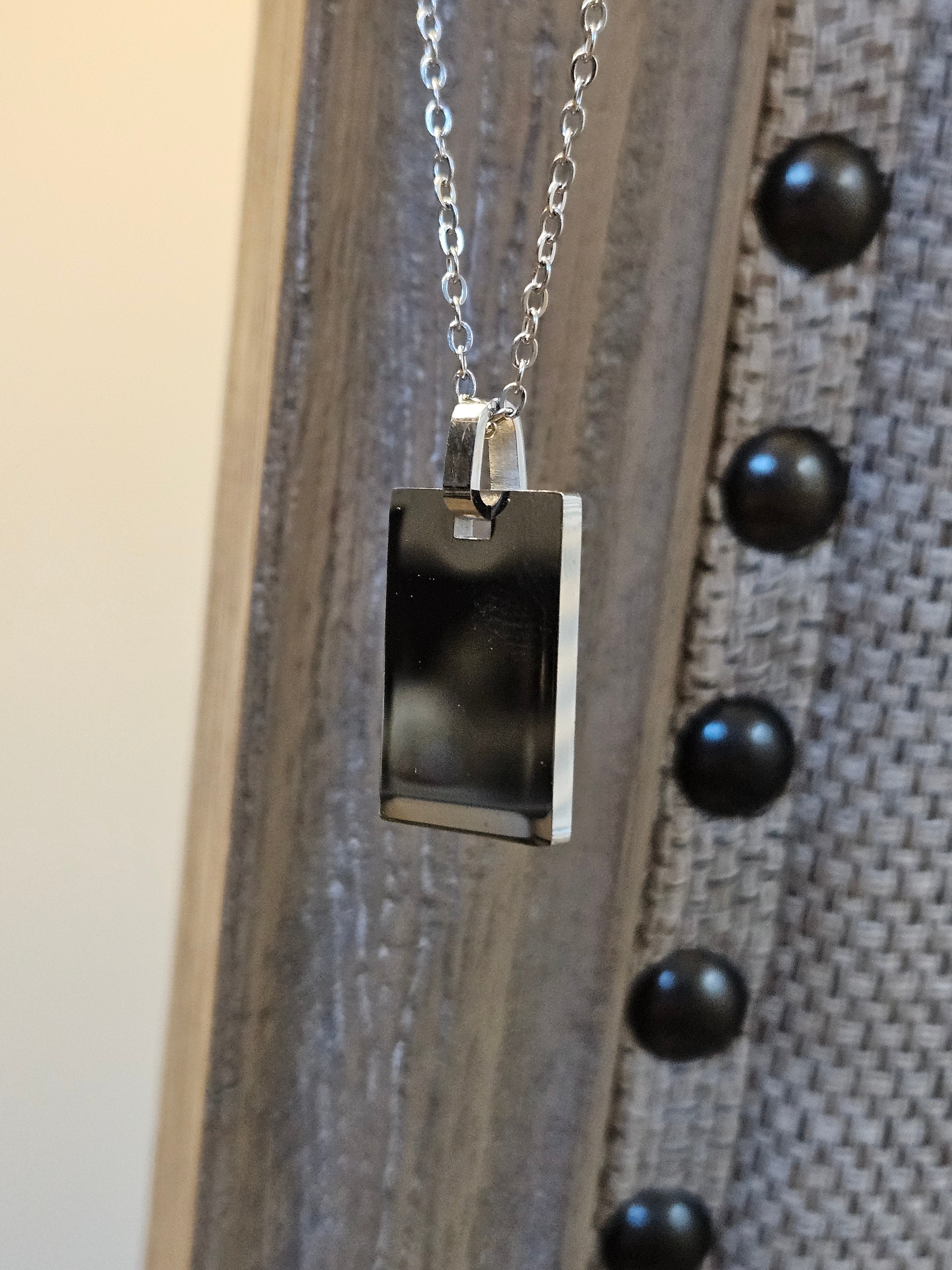 Rectangular Gold Blank Necklace