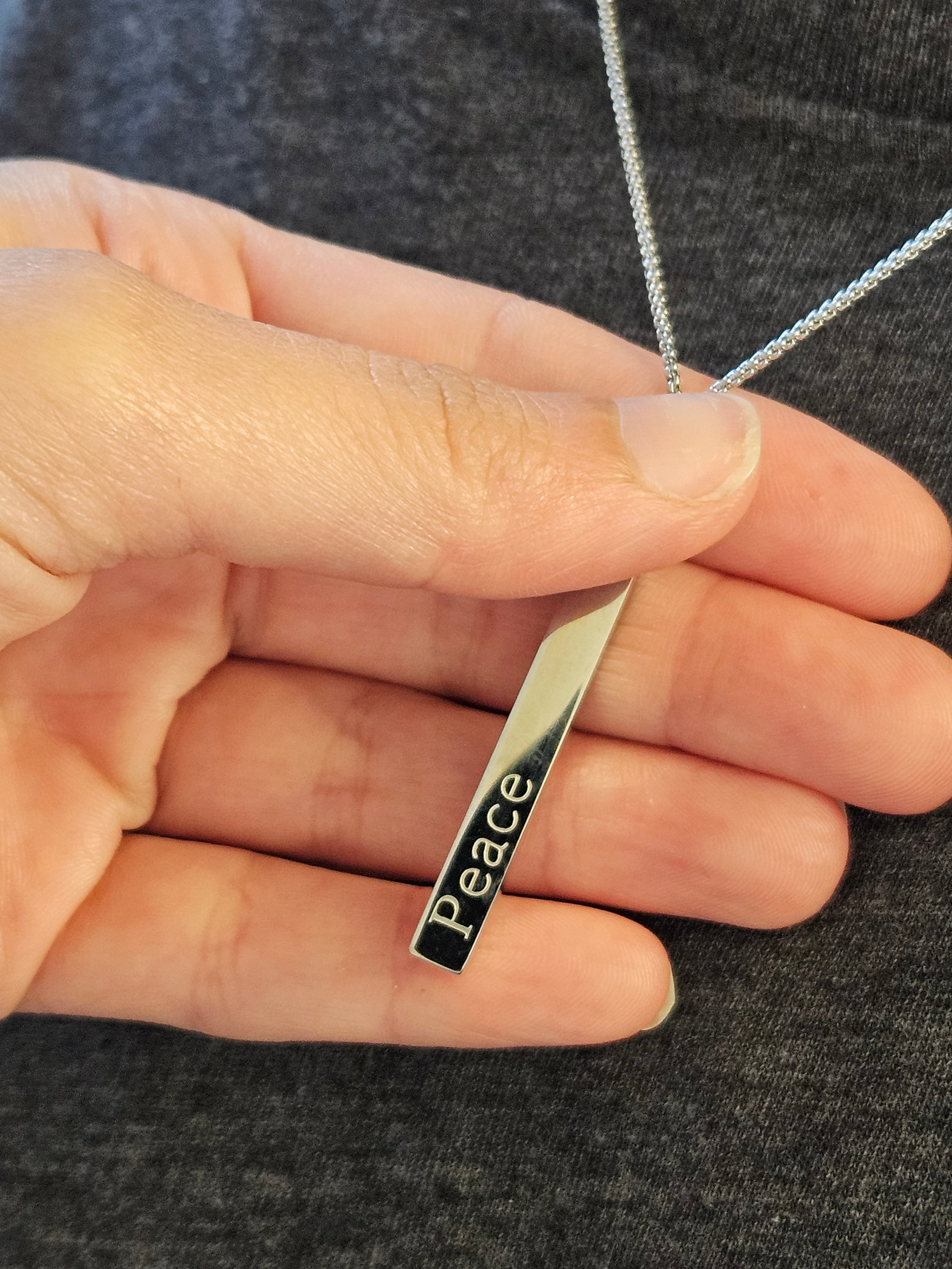 Peace سلام (Salaam) Bar Necklace