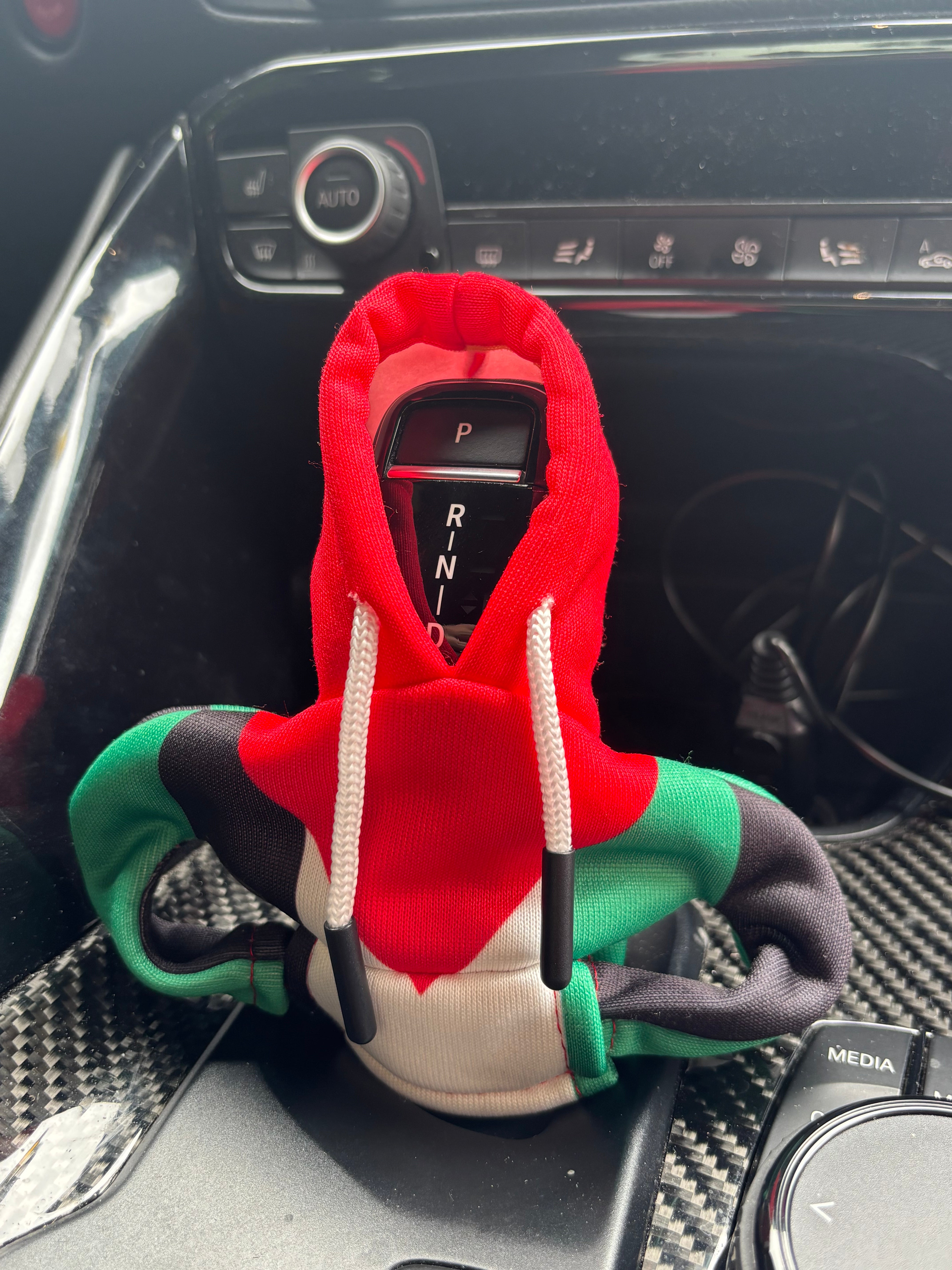 Palestine Gear Shift Hoodie - Universal Car Shift Knob Mini Hoodie - Car Accessory Decoration