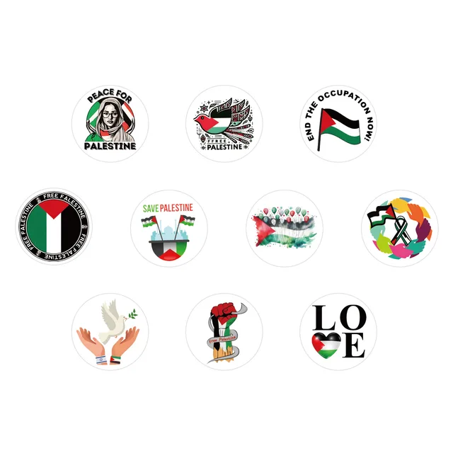 500 Count Roll Palestine Stickers - Palestinian stickers