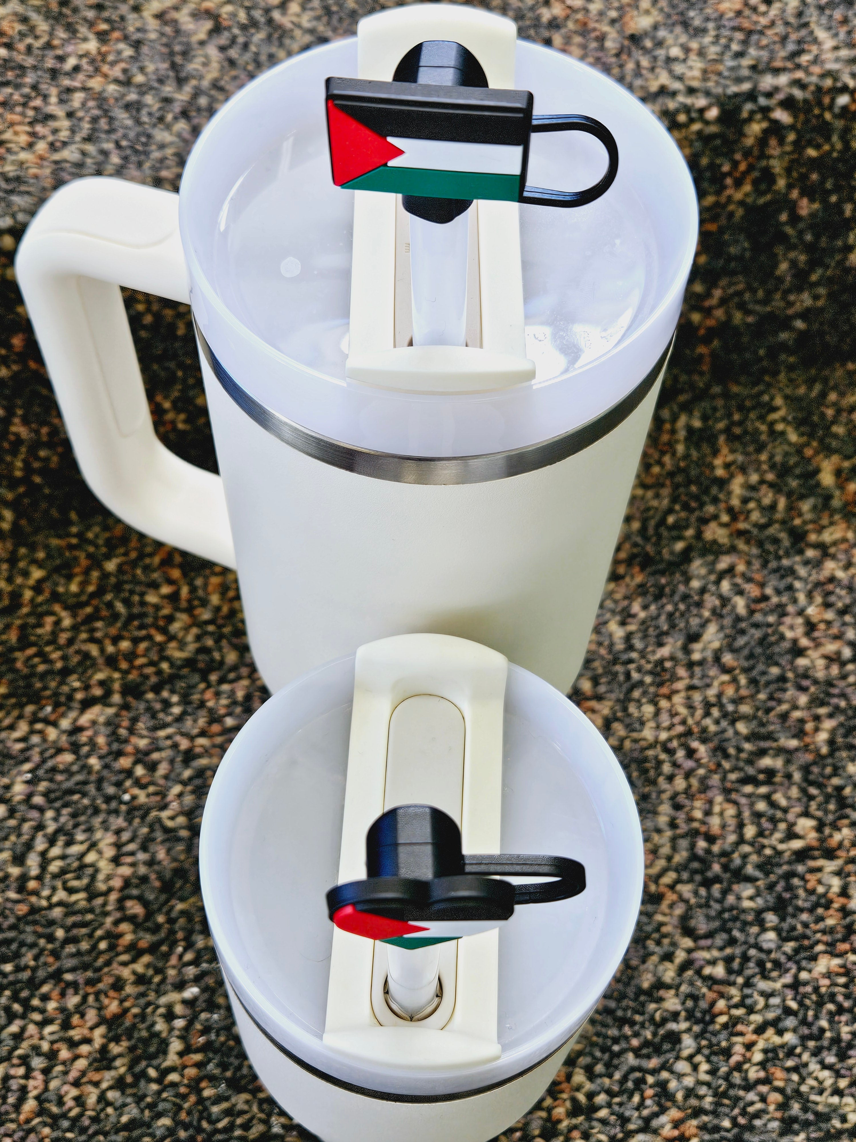 Palestine & Handala Straw Covers - 4 pack - 10mm/0.4in - Habibi Heritage