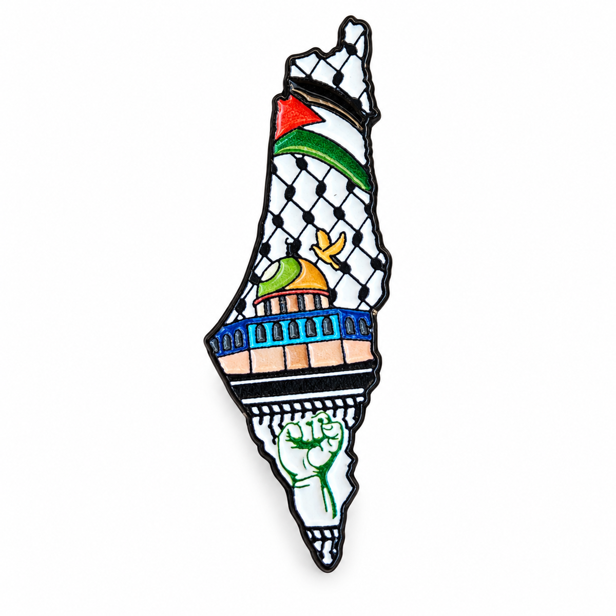 Palestine Metal Phone Stickers Assorted