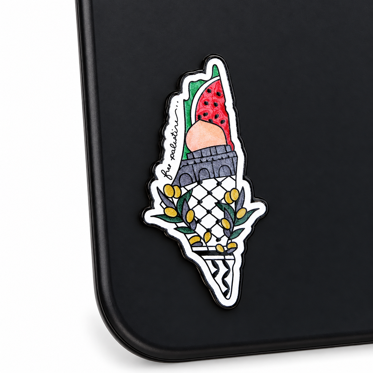 Palestine Metal Phone Stickers Assorted