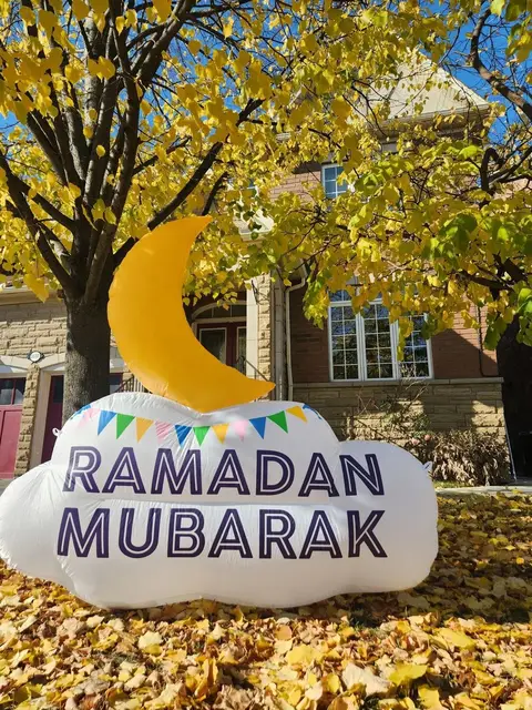 Ramadan Eid Mubarak Inflatable Double Sided Moon - Habibi Heritage