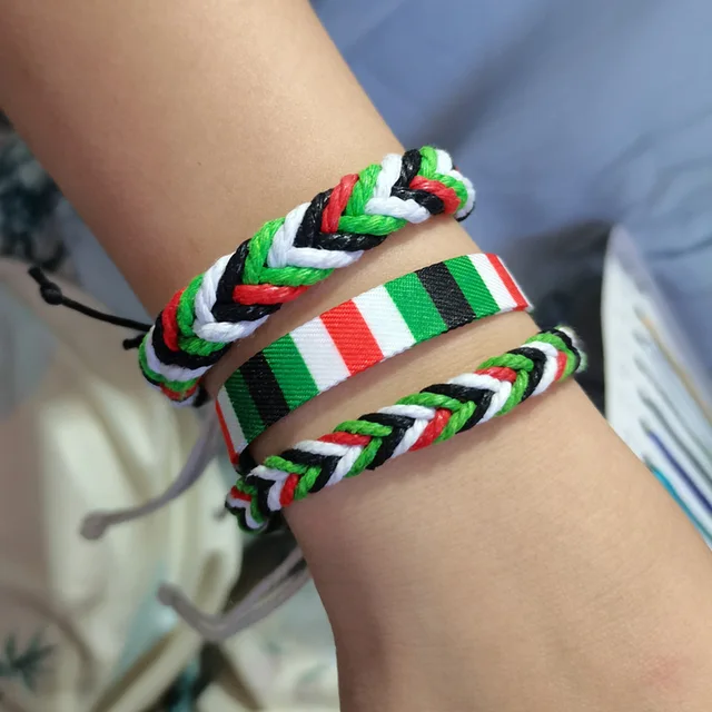 Palestine Colors Adjustable Bracelet