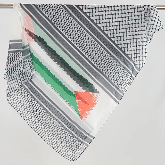 Keffiyeh Palestine Chiffon Hijab Scarf