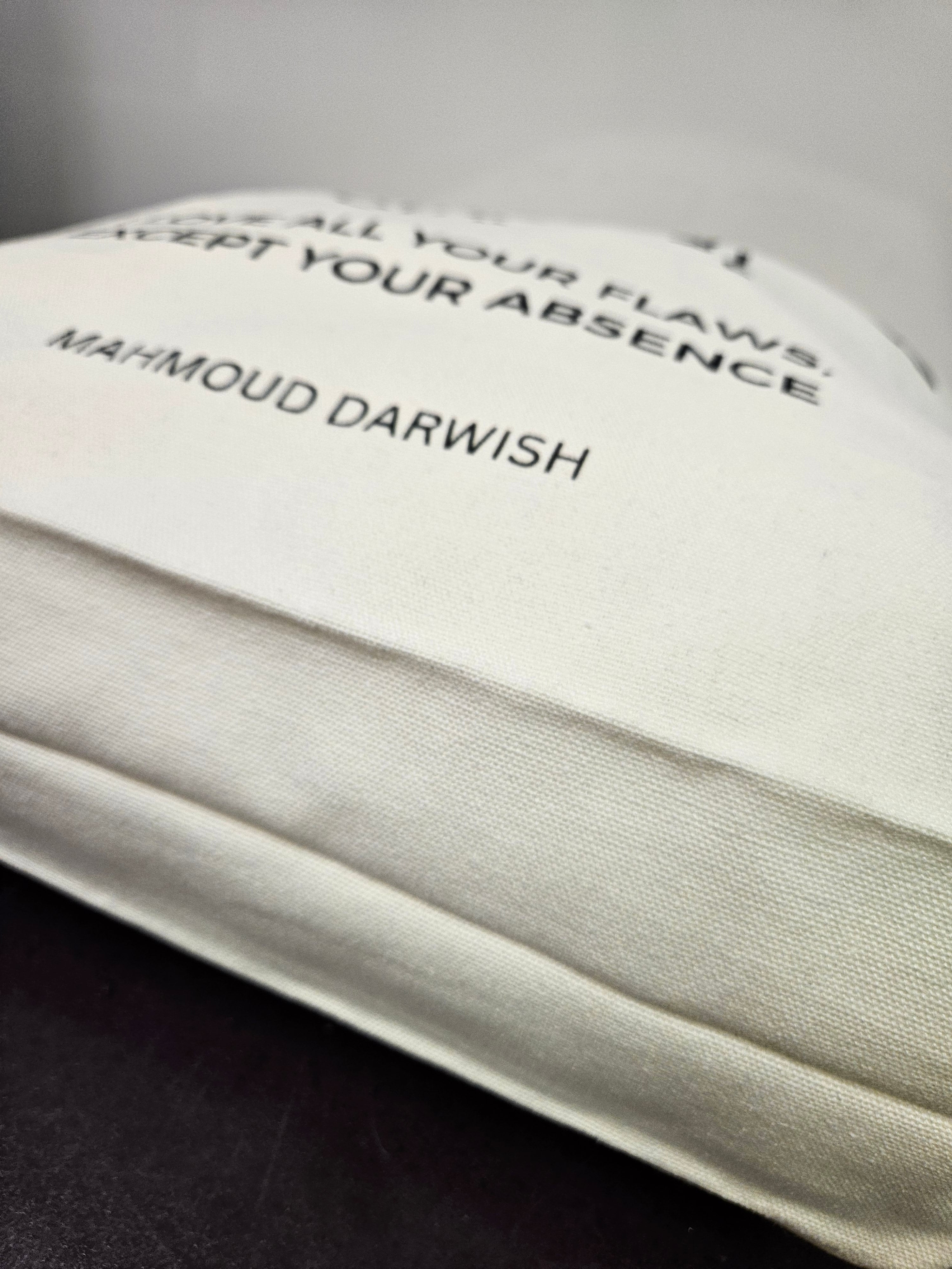 "I Love All Your Flaws" Canvas Tote Bag - Mahmoud Darwish - Habibi Heritage