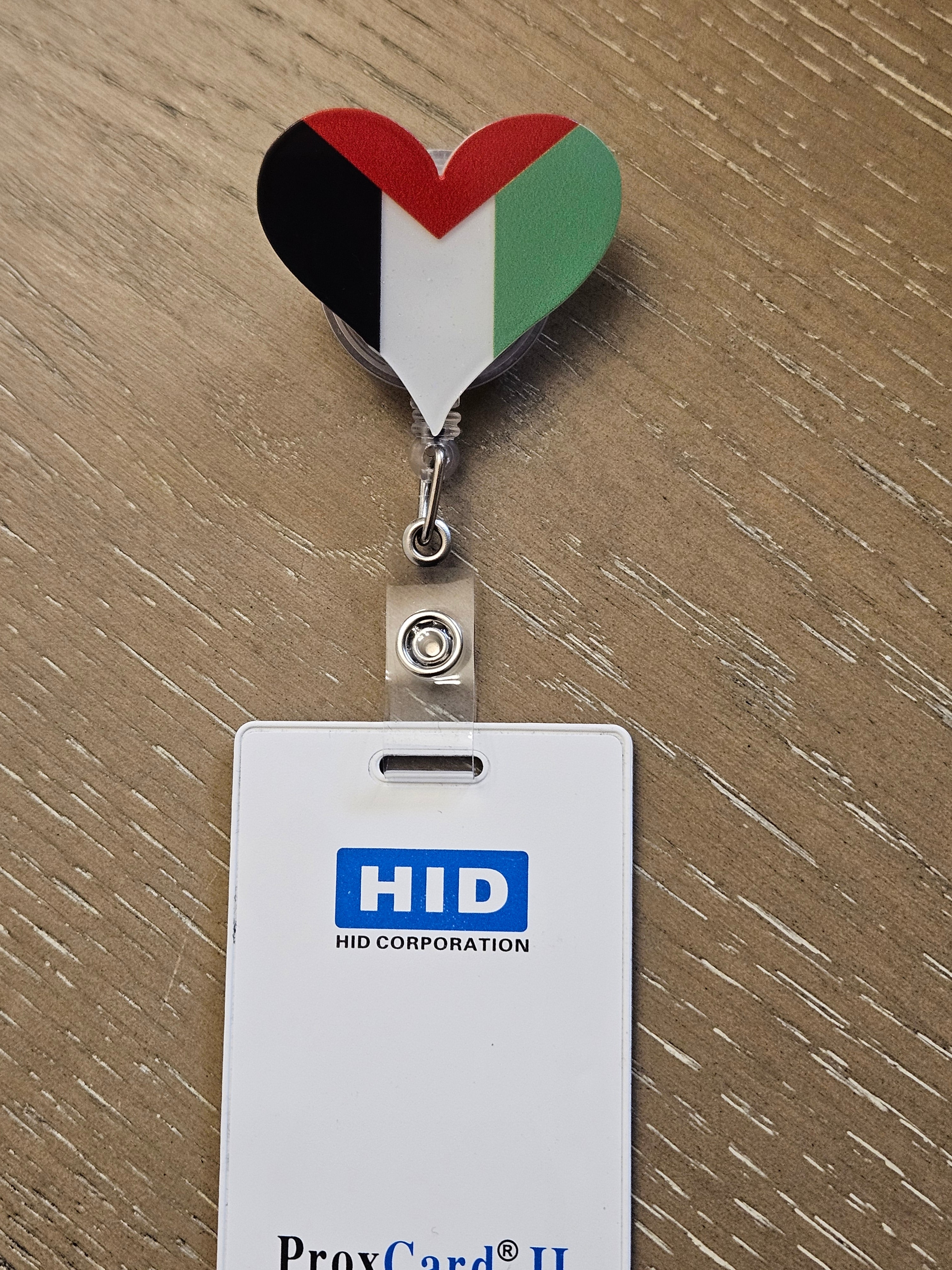 Palestine Retractable Badge Holders ID Card Holder Reels