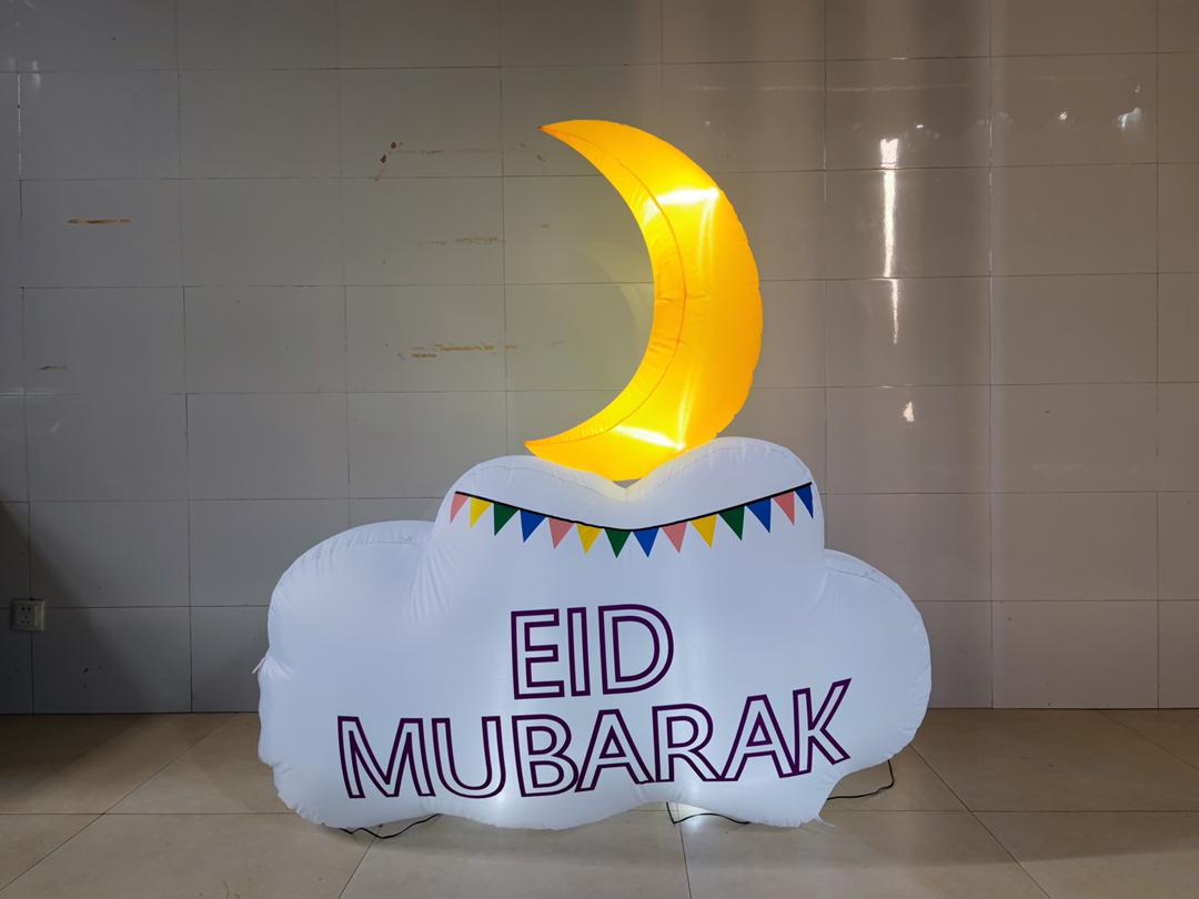 Ramadan Eid Mubarak Inflatable Double Sided Moon - Habibi Heritage